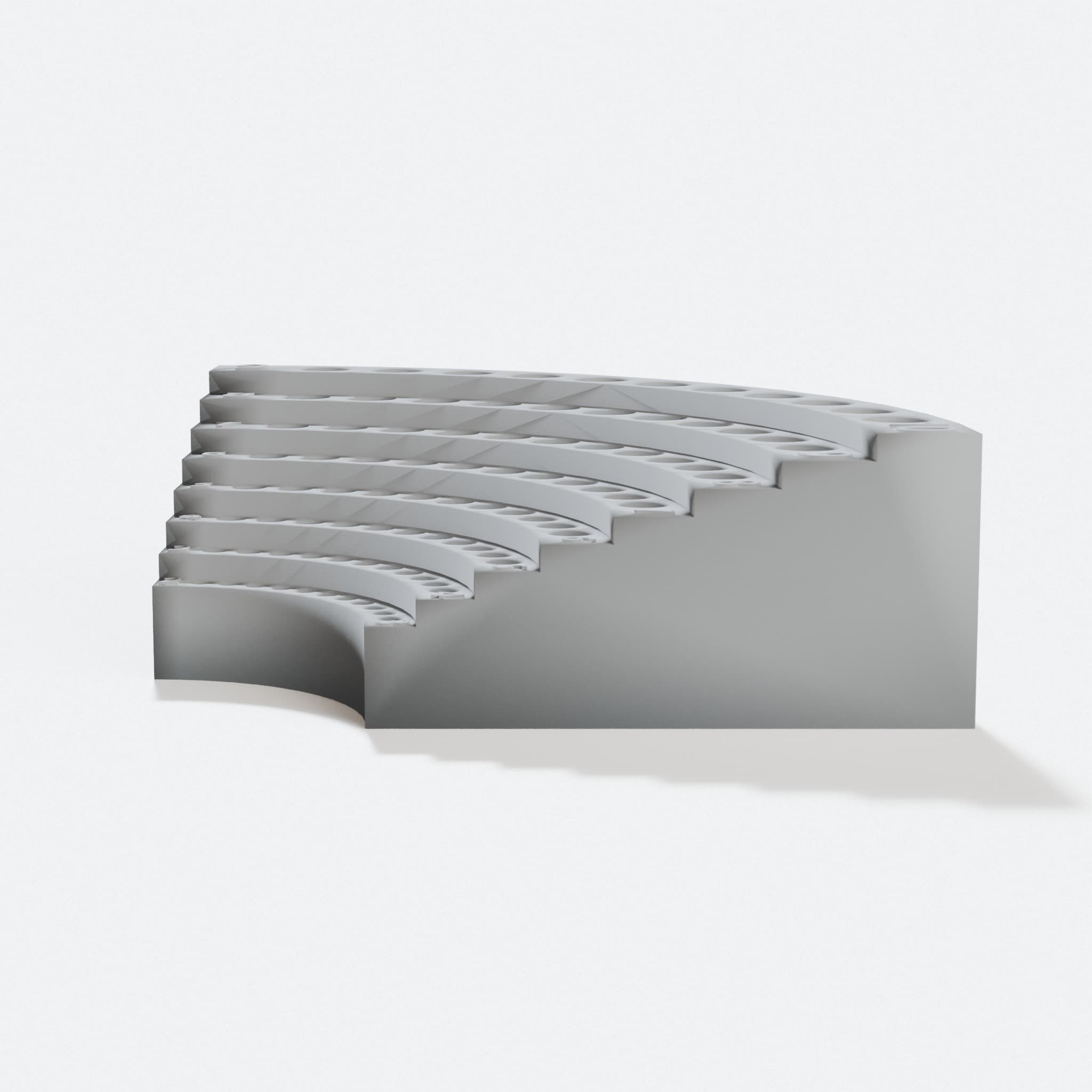 Sector Drill Bits Stand: 3D Printed Workshop Tool, hero tilt