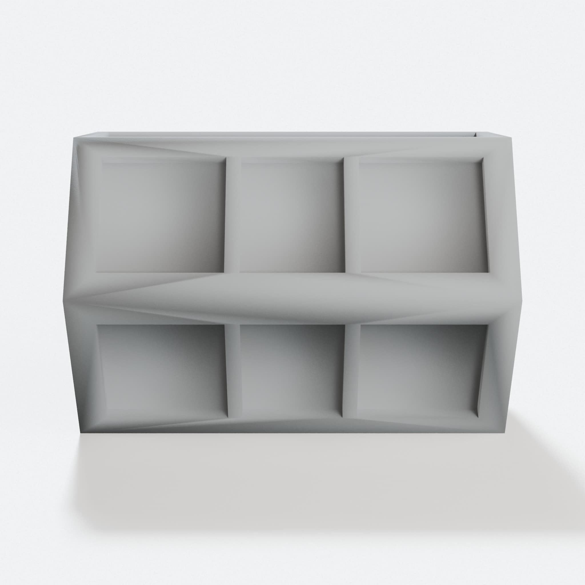 Small Sci-Fi Shipping Container, 3D Printed Toy, hero tilt