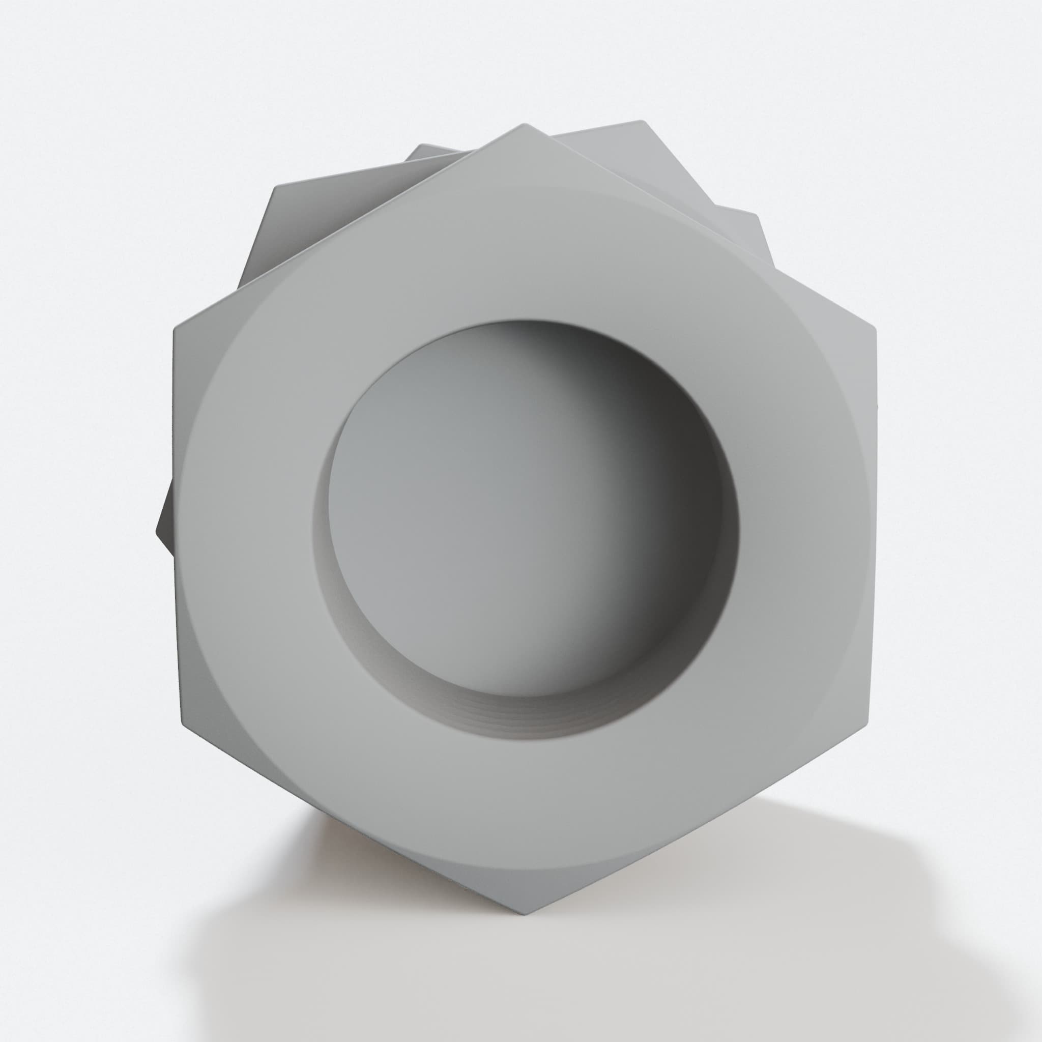 Stacked Nuts Pencil Holder, Industrial Desk Decor, hero tilt