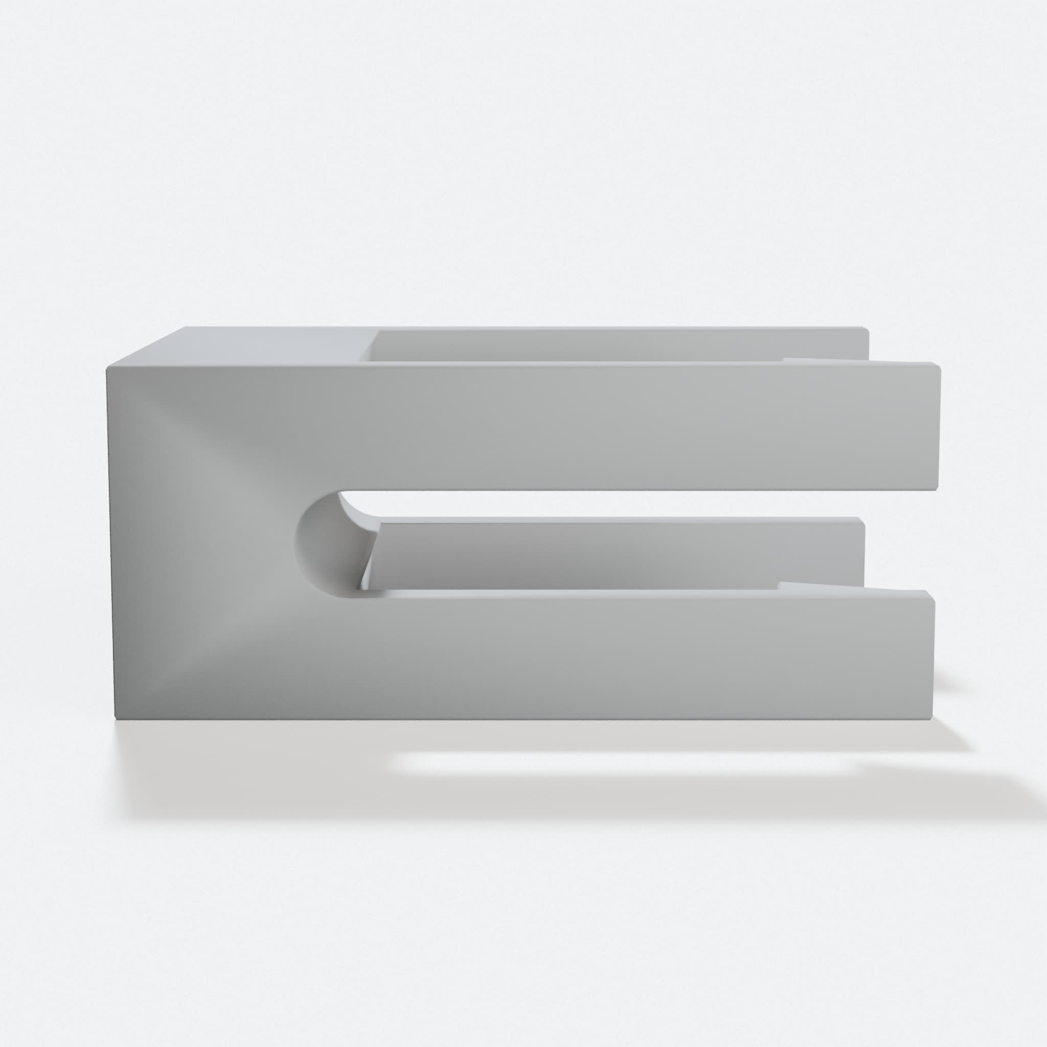3D Printed Cable Holder for Desk Organization, hero tilt