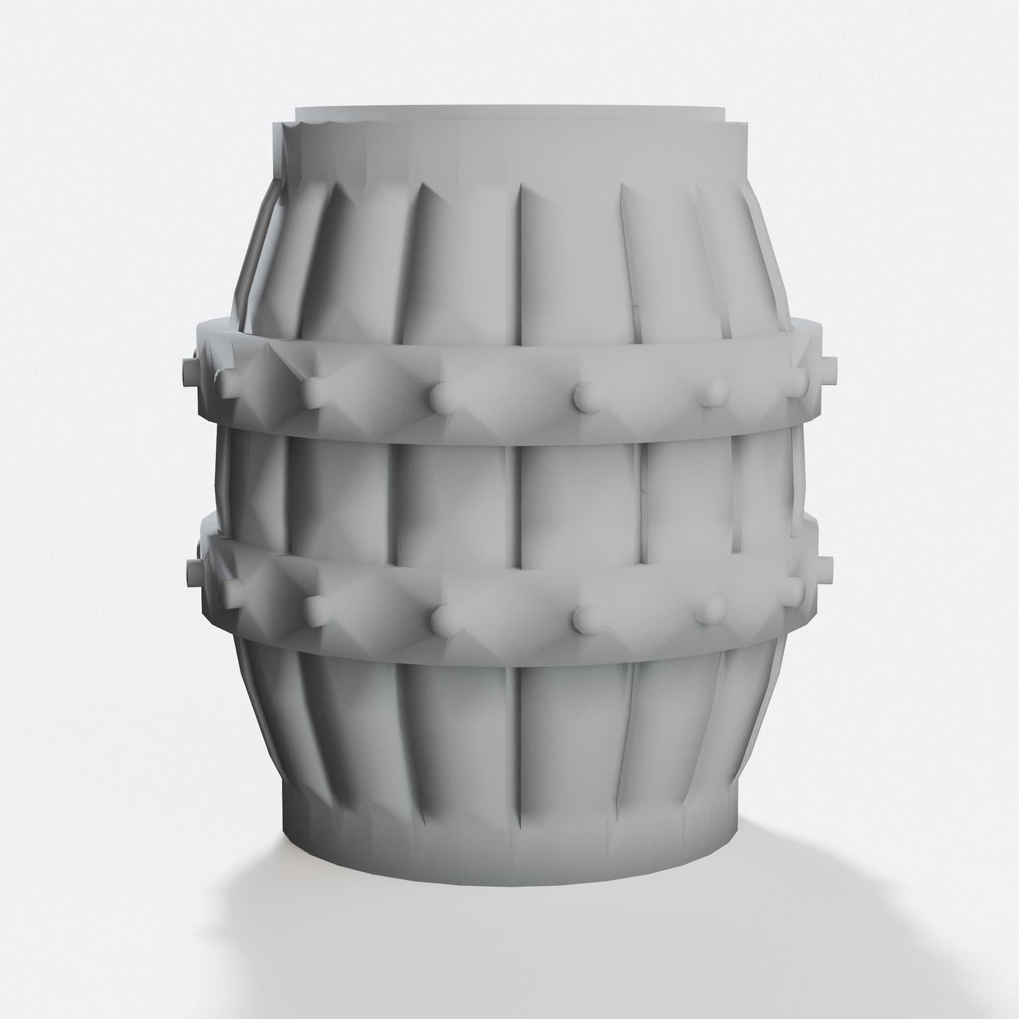 Medieval Barrels - 28mm Tabletop Terrain (STL for 3D Printing)