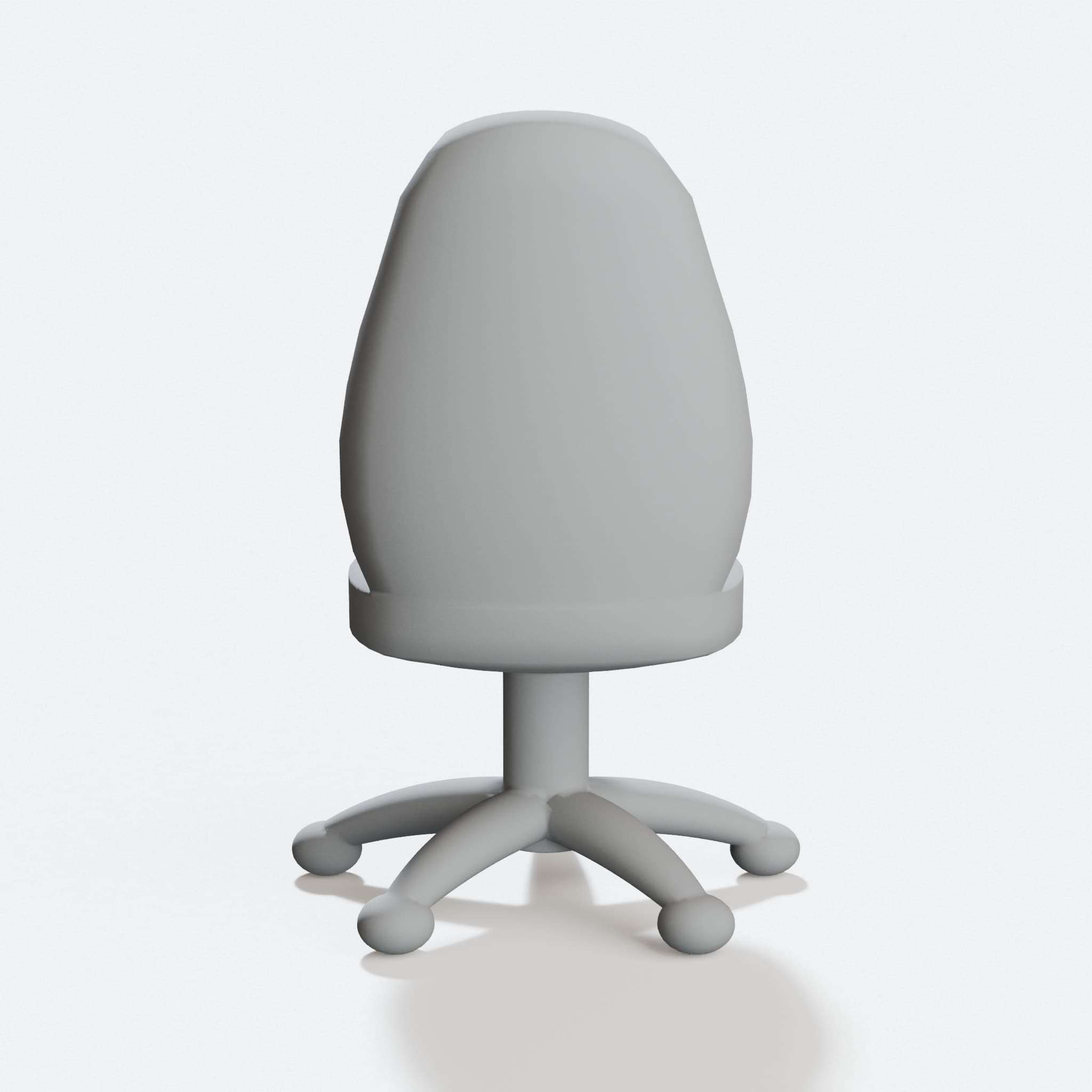 Dollhouse Office Chair 3D Printed Toy, hero tilt