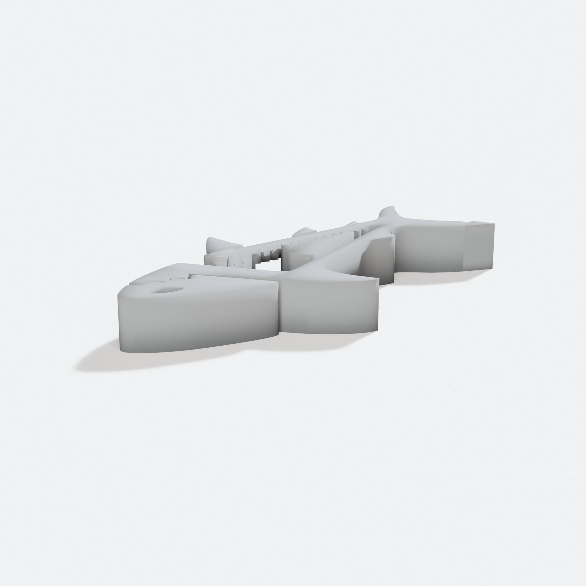SHARKZ with Steroids 3D Printed Desk Clamp Holder, turn three quarter