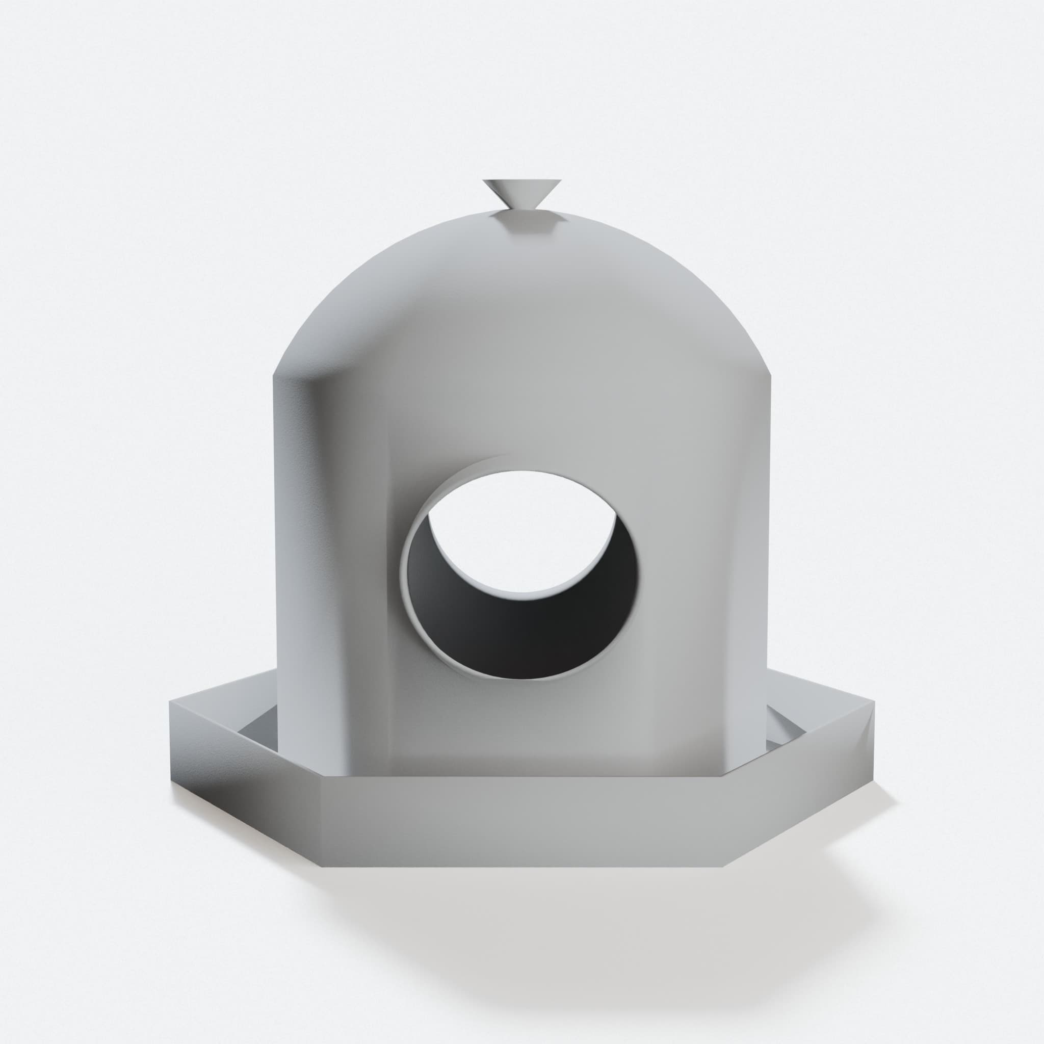 British Garden Bird Feeder, 3D Printed Outdoor Gear, hero tilt