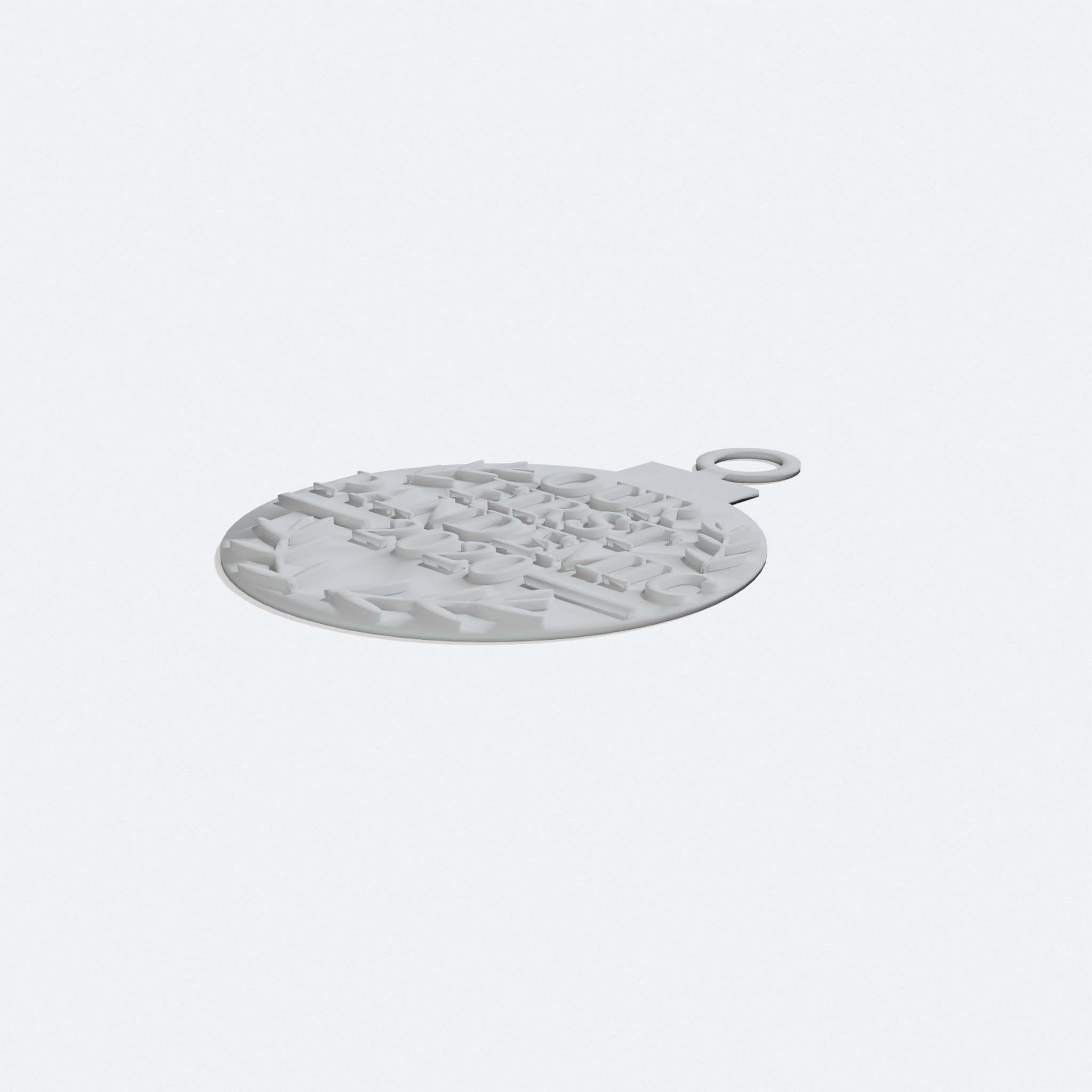 2020 Christmas Ornament, turn three quarter