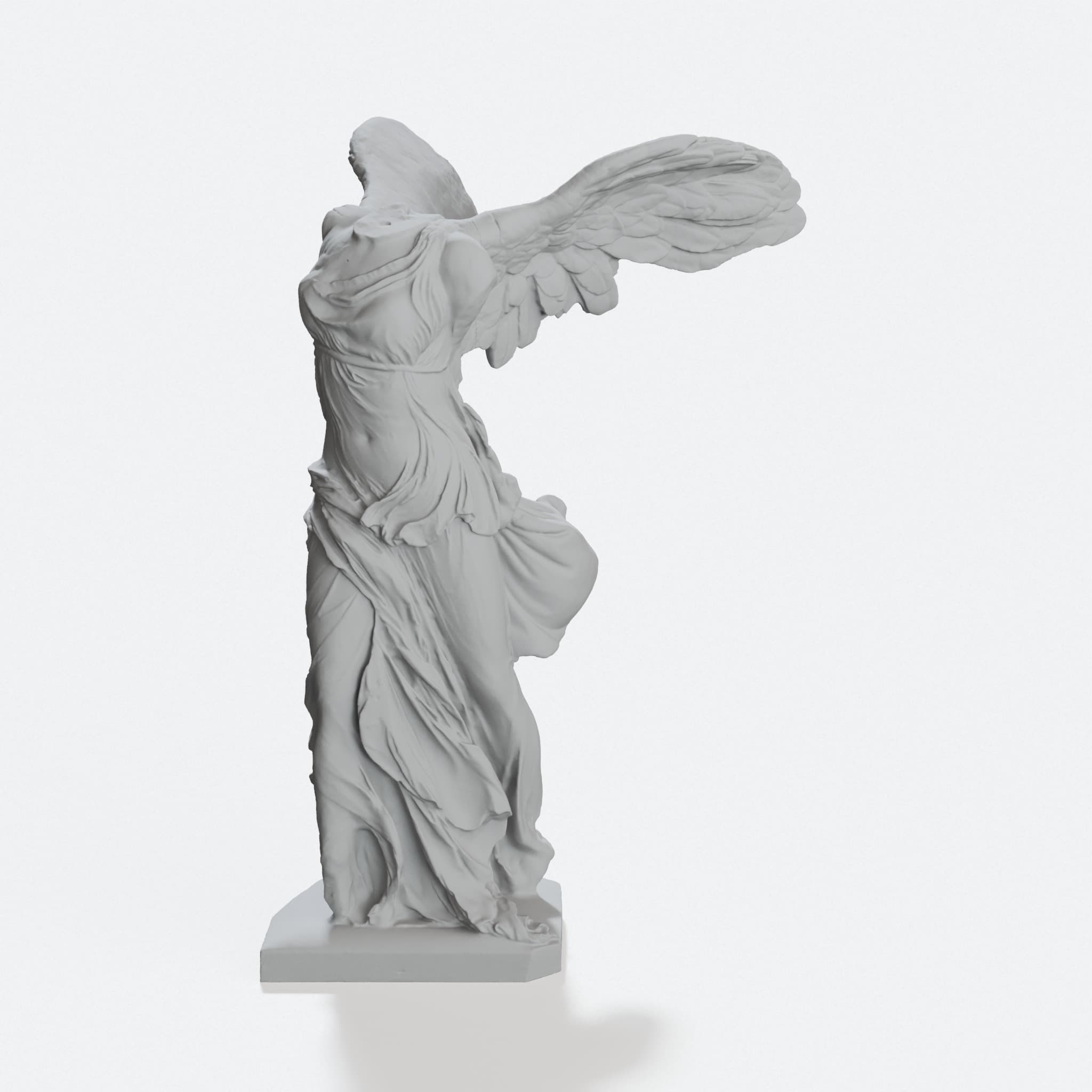 Winged Victory 3D Printed Ornament, Greek Goddess Decor, hero tilt