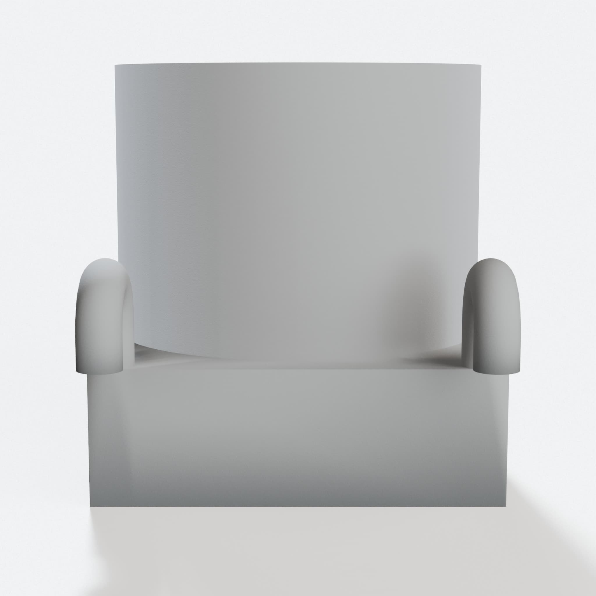 Round Tube 40mm Skadis Organizer - 3D Printed Storage, hero tilt