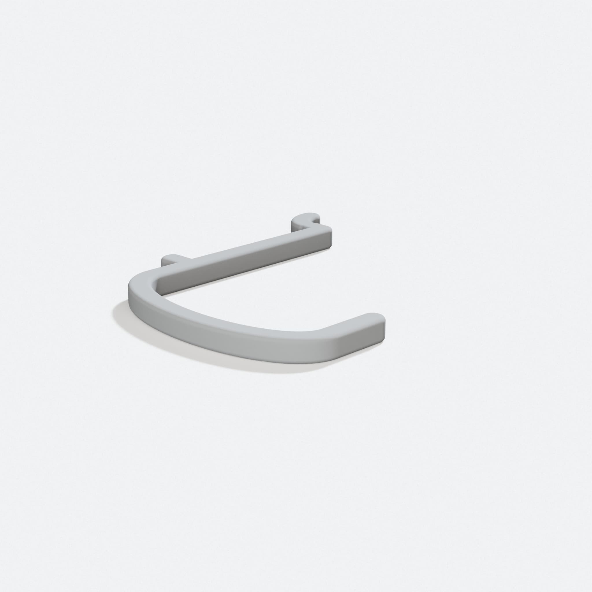 Pegboard Hooks for Ikea Skadis Mounted Sideways, turn three quarter