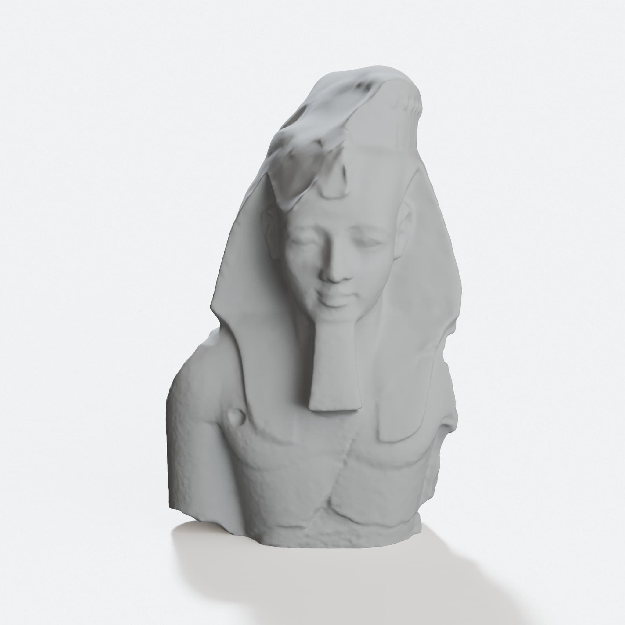 Ramesses II Bust 3D Printed Ornament Decor, hero tilt