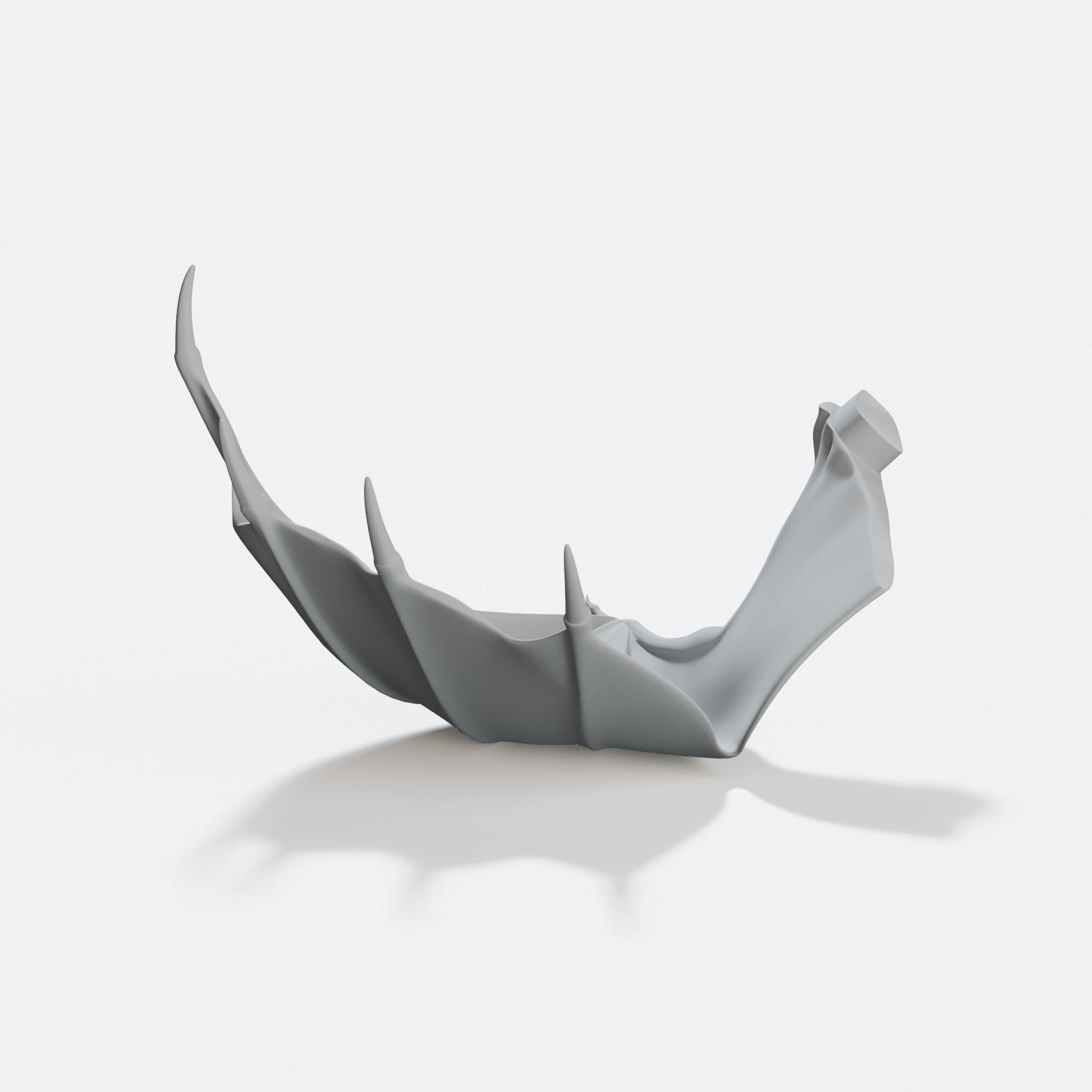Red Dragon Stoic Pose 3D Printed Toy, hero tilt