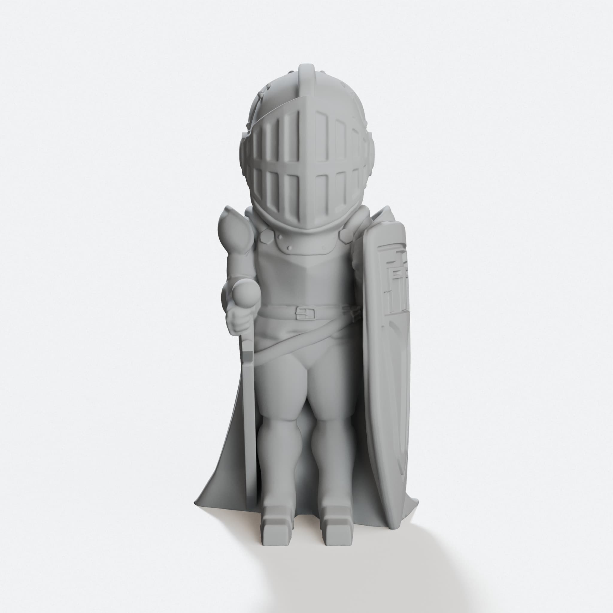Sir Layersalot 3D Printed Toy Figure, hero tilt