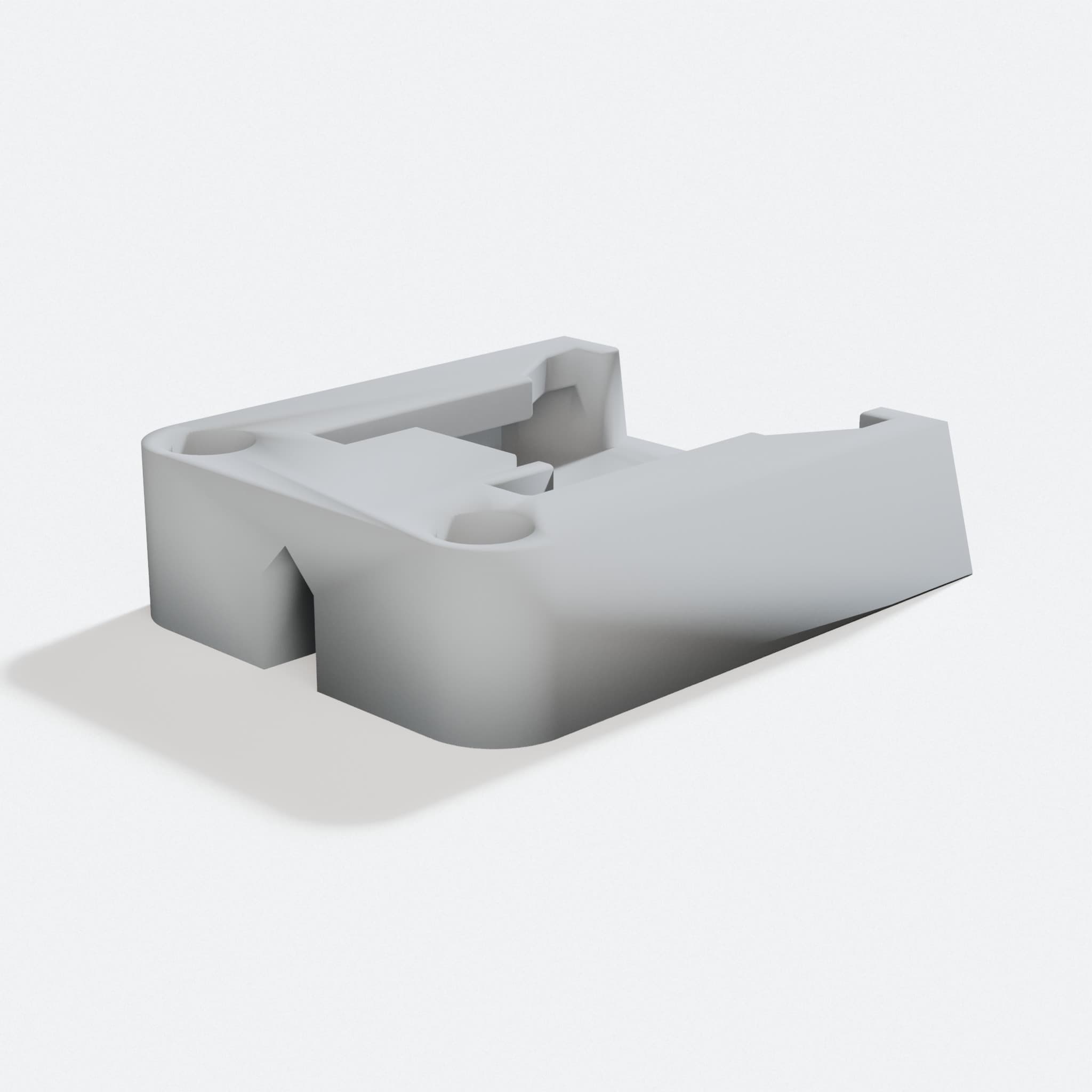 Compatible with Milwaukee M18 Battery Wall Mount, turn three quarter