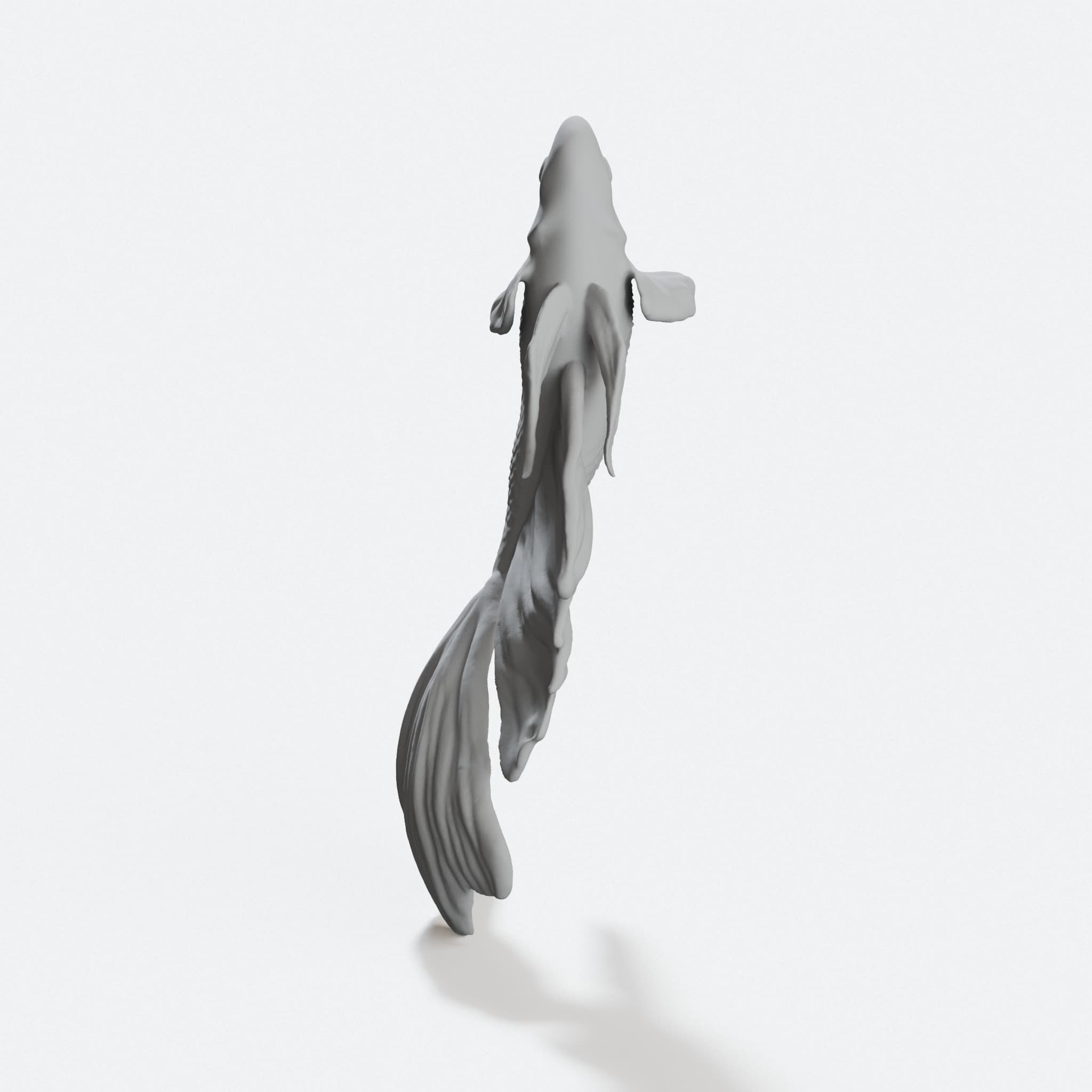 Beta Fish 3D Printed Home Decor, hero tilt