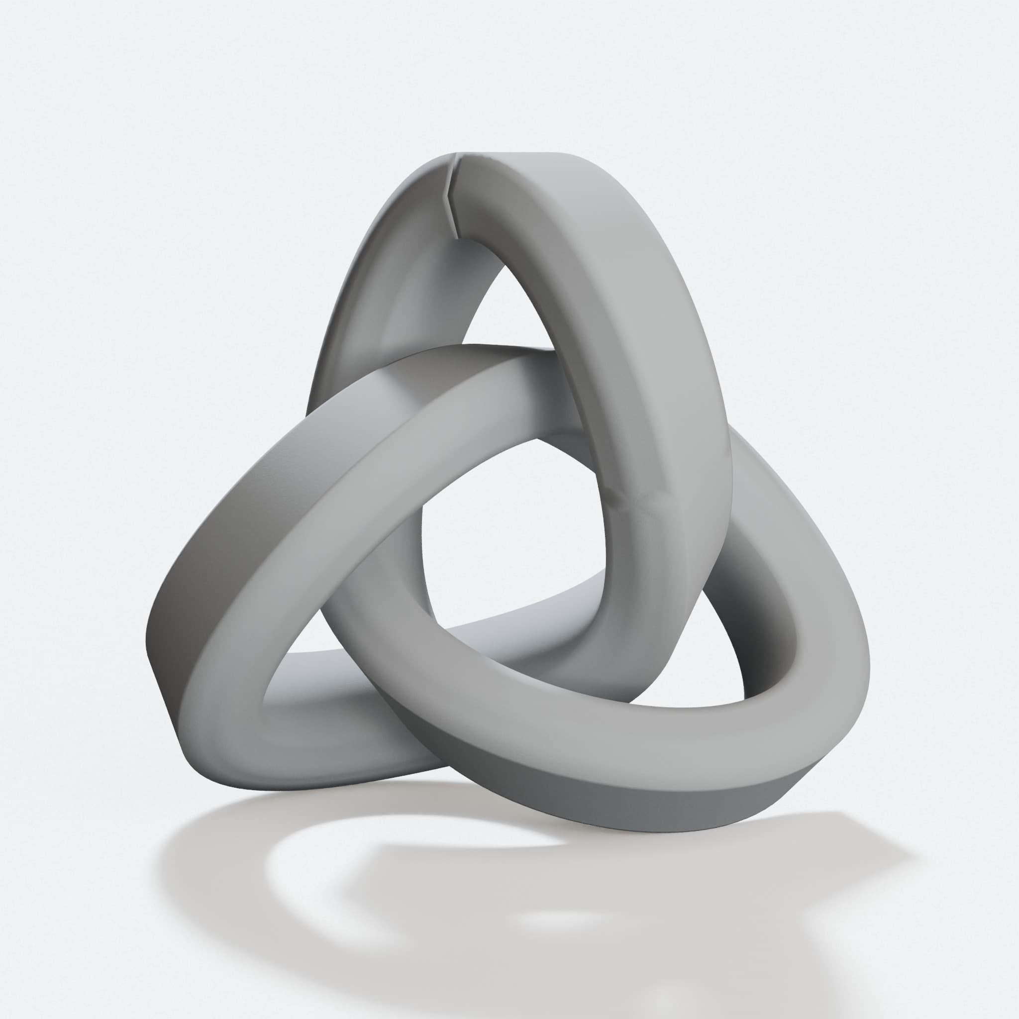 Trefoil Knot Ornament, Dr Stone Medusa 3D Printed