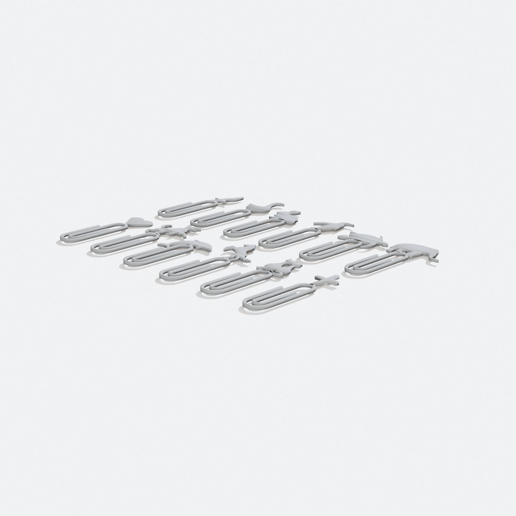 Paperclips Collection - Animal Designs, turn three quarter