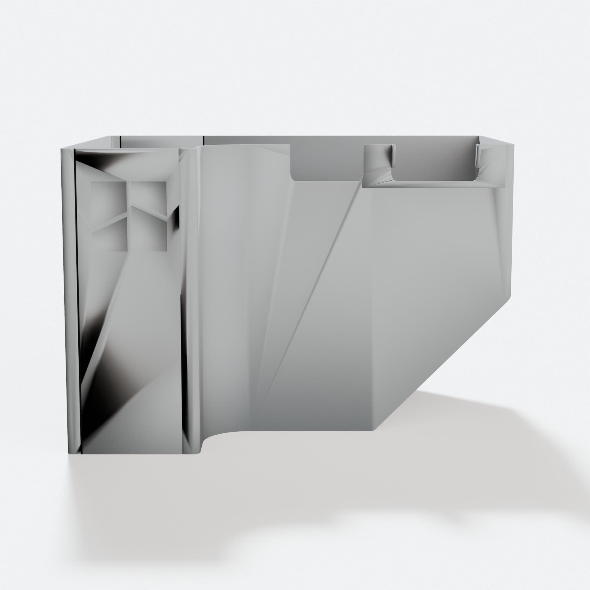 Bambu Labs X1C-Carbon Purge Bin 3D Printed Tech Accessory, hero tilt