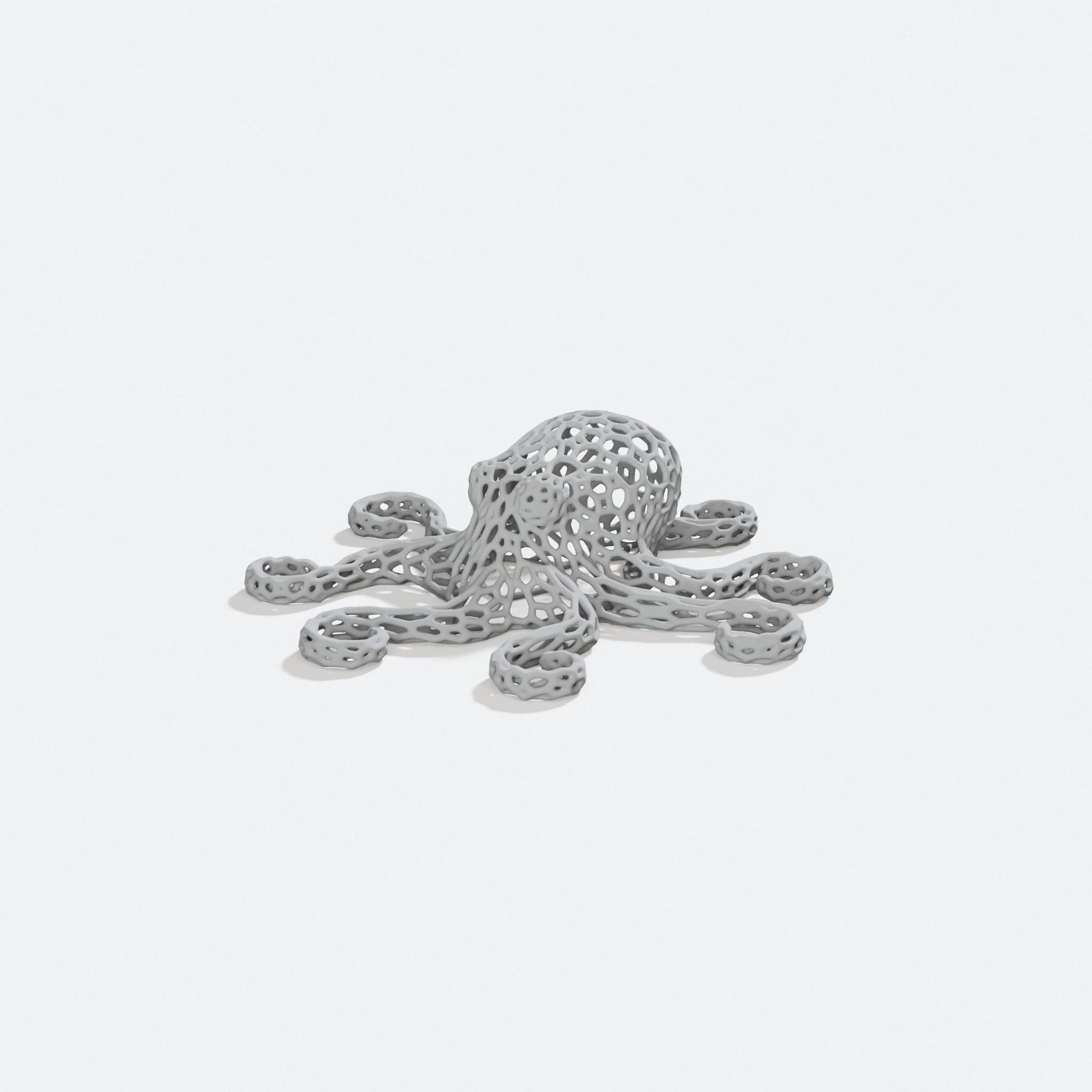 Compatible with Prusa Octo-Voronoi 3D Printed Decor, turn three quarter