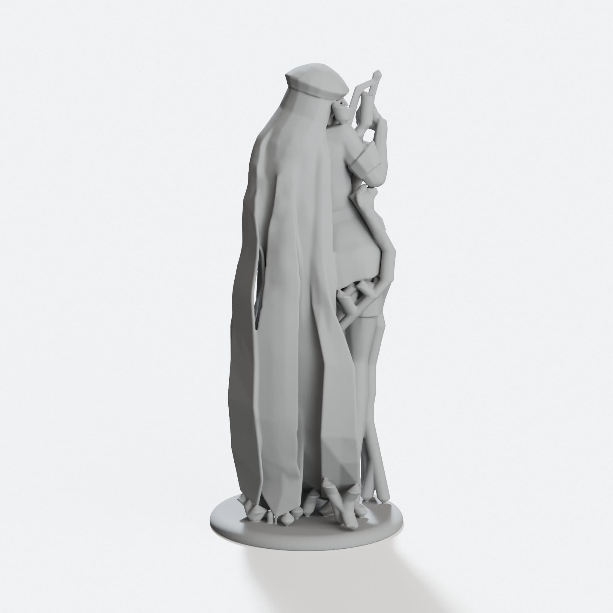 3D Printed EsDeath Anime Figure Toy from Akame ga Kill, hero tilt