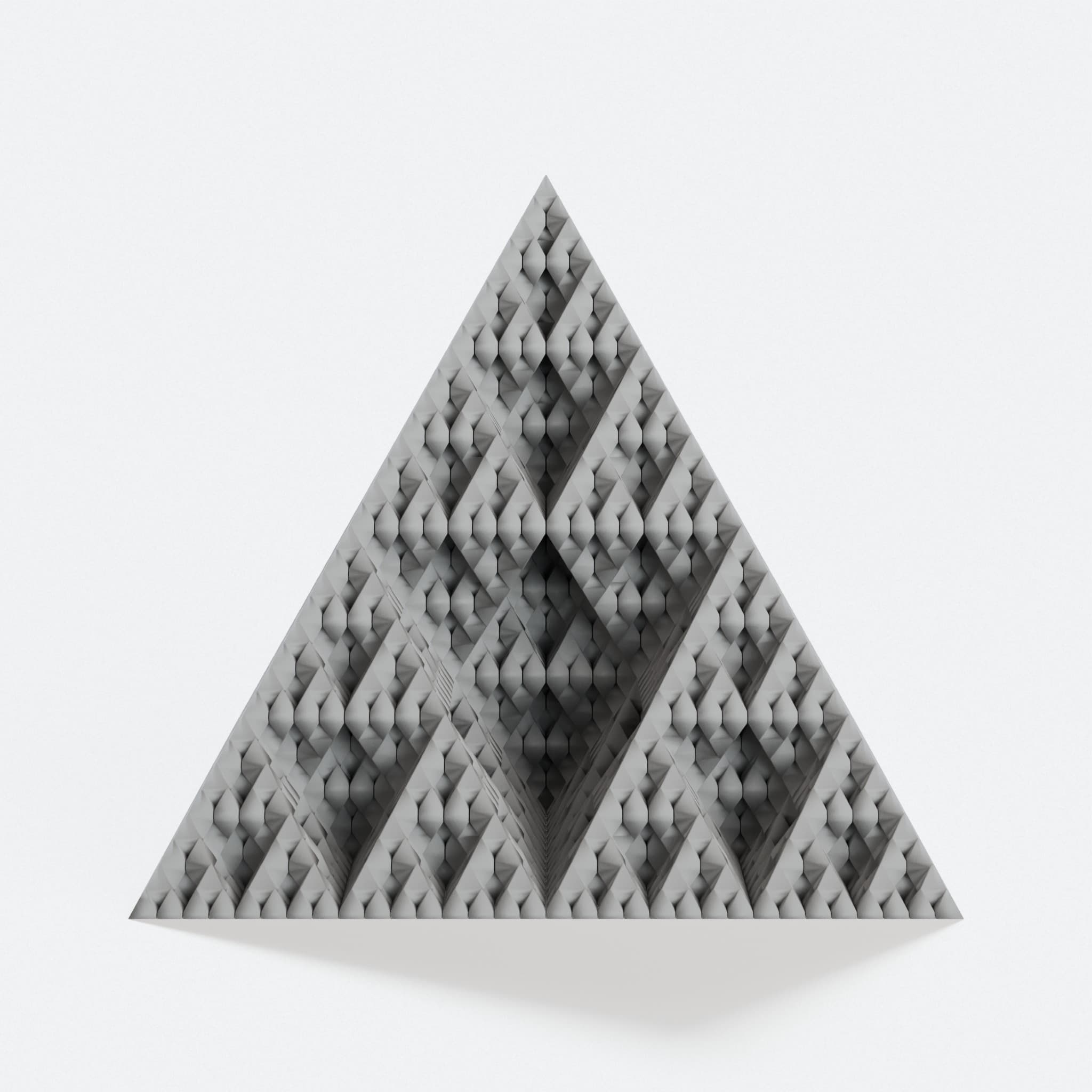Sierpinski Pyramid Fractal Vase – 3D Printed Home Decor, hero tilt