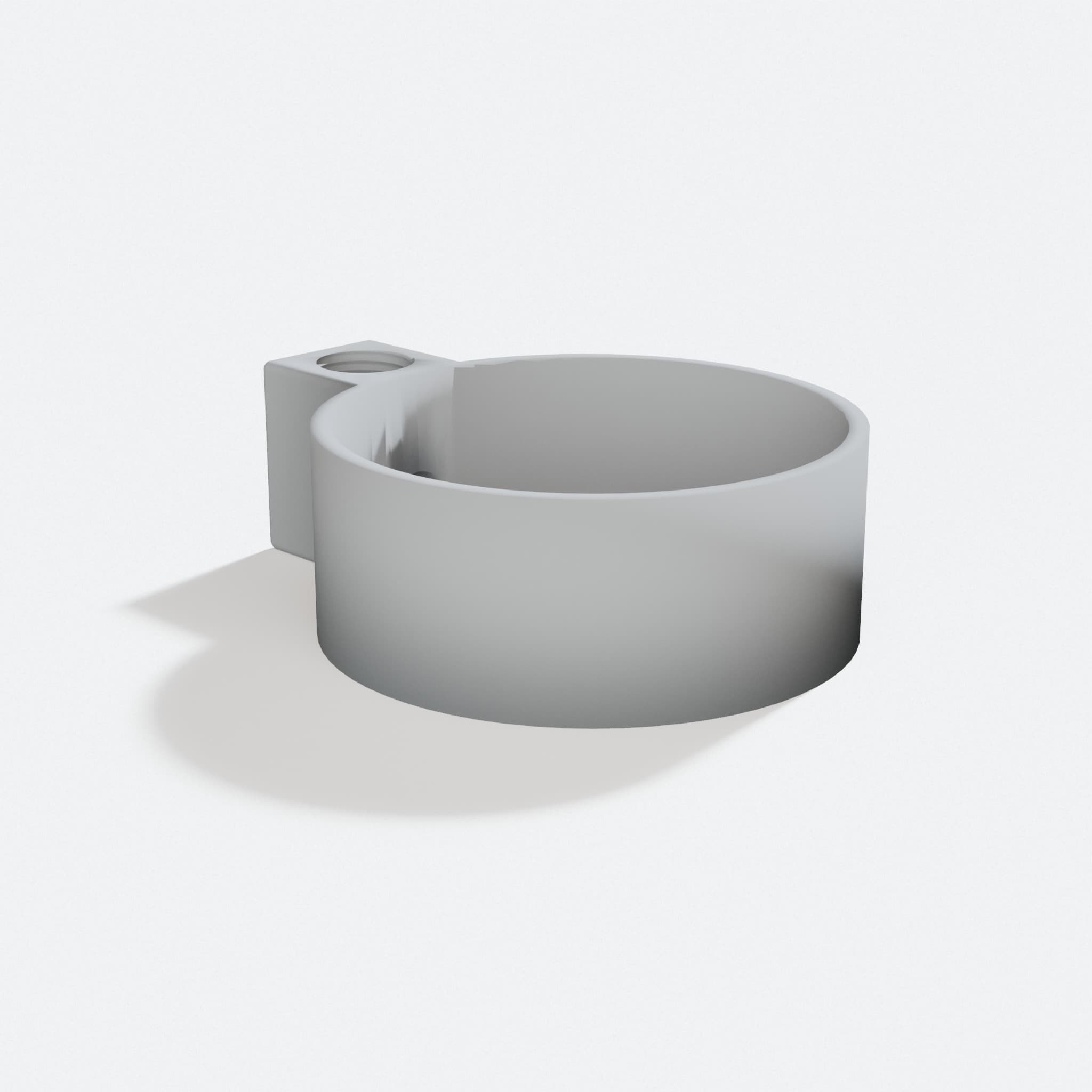 Gravity Feed Dog Water Bowl for Pet Households, turn three quarter