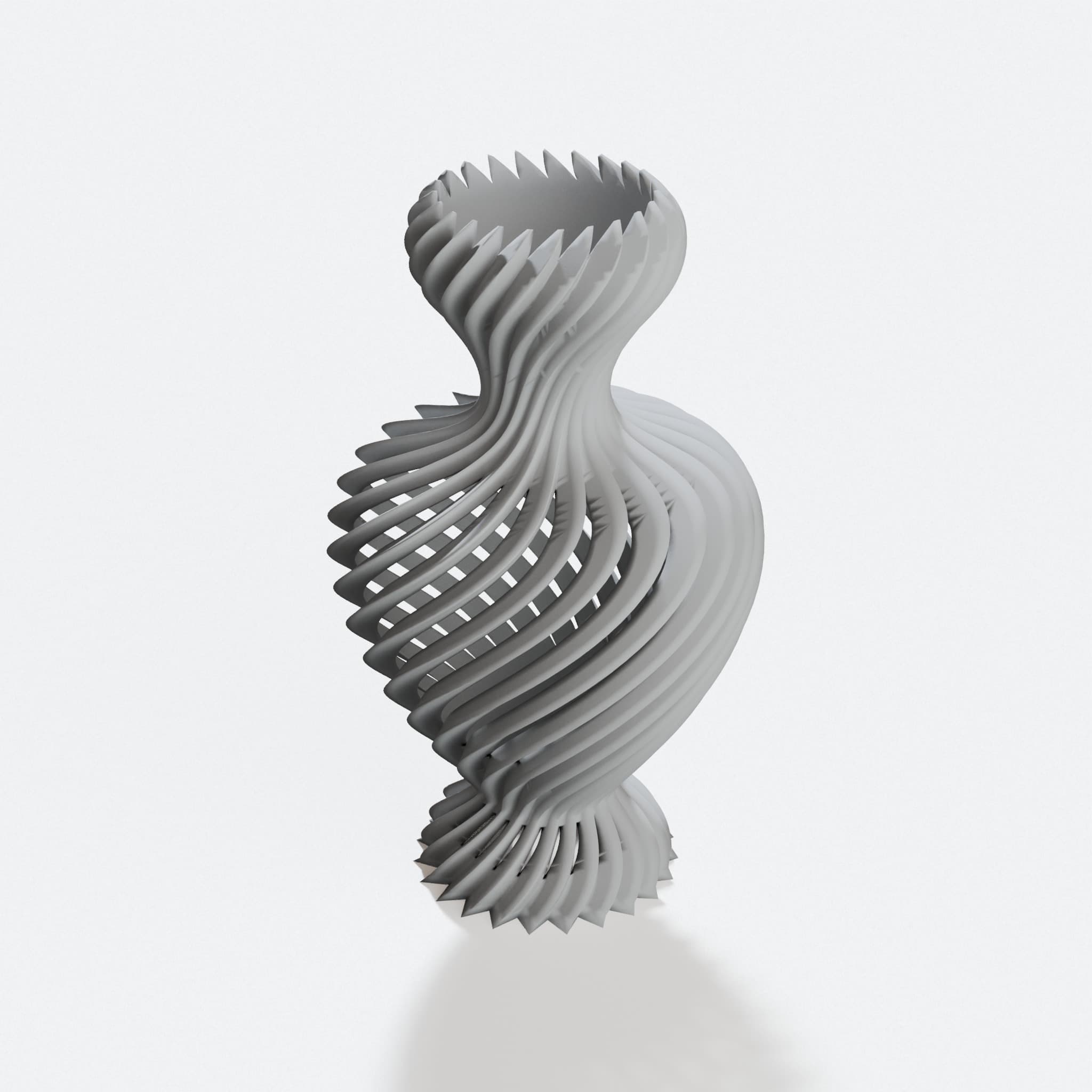 Spiral Vase 3D Printed Home Decor, hero tilt