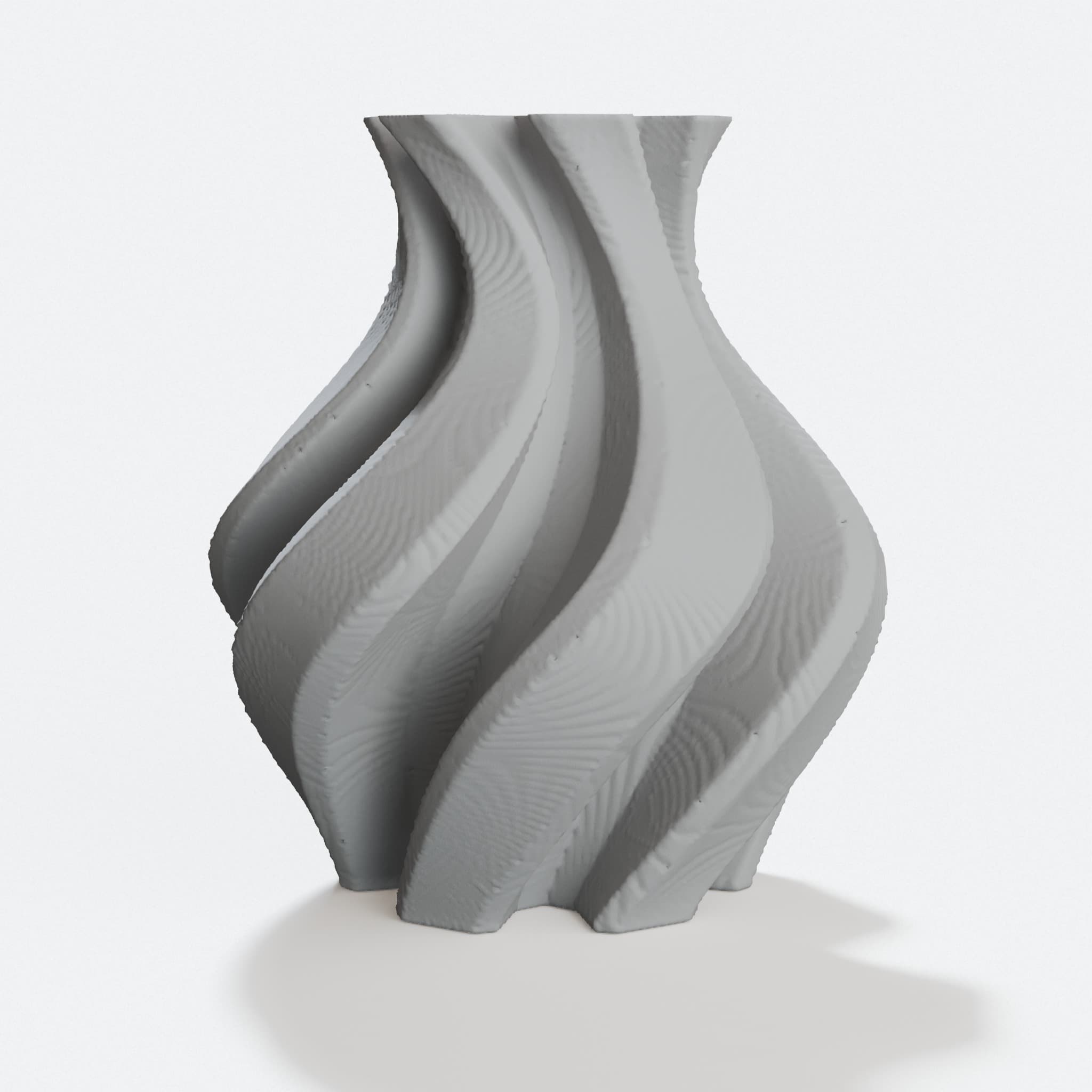 Twisted Vase 3D Printed Home Decor, hero tilt