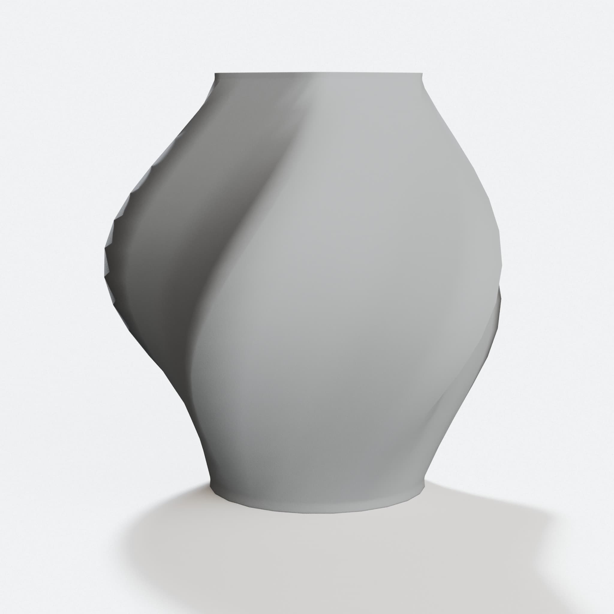 Twisted Lamp Vase: 3D Printed Home Decor, hero tilt