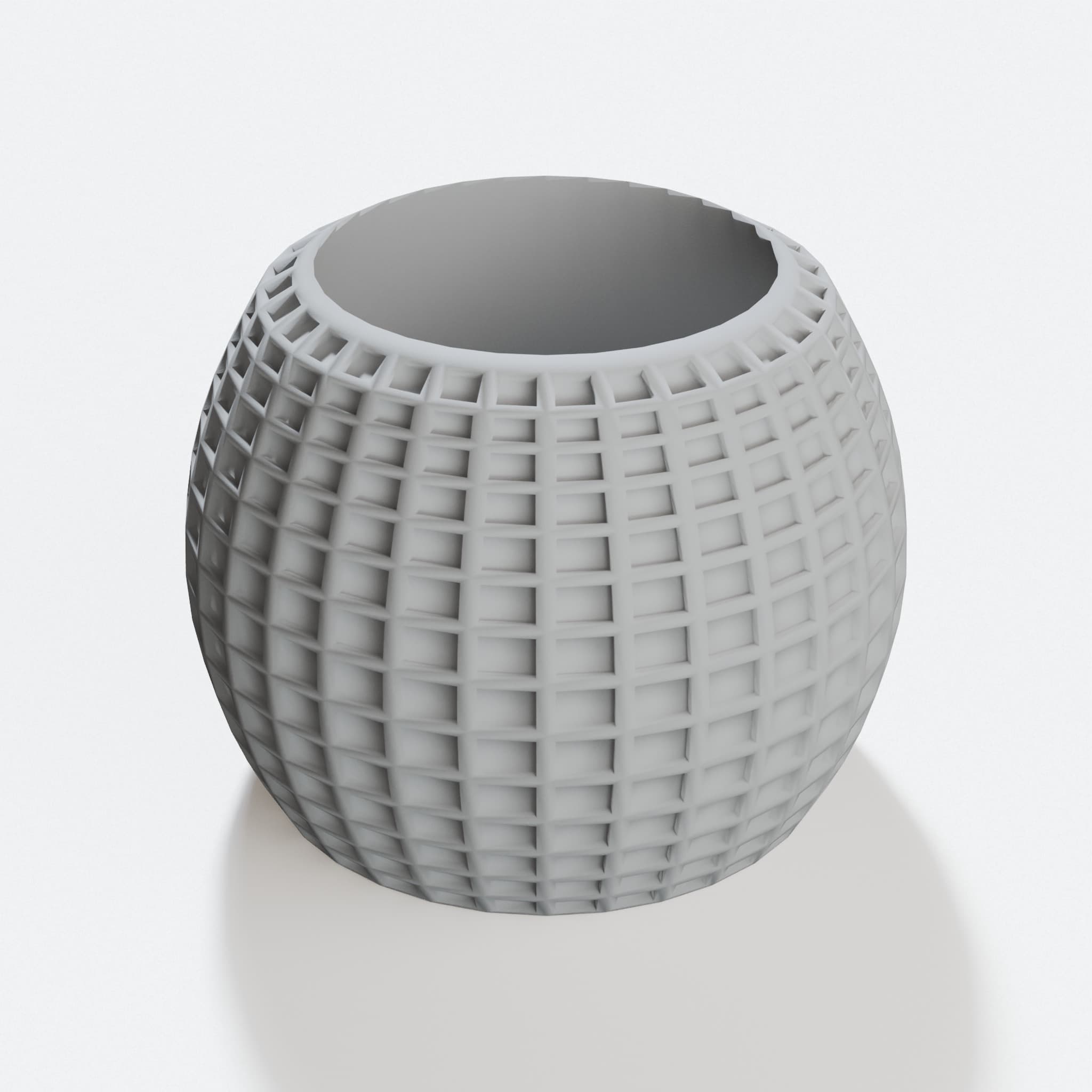 3D Printed Planter Vase for Small Plants and Succulents, hero tilt