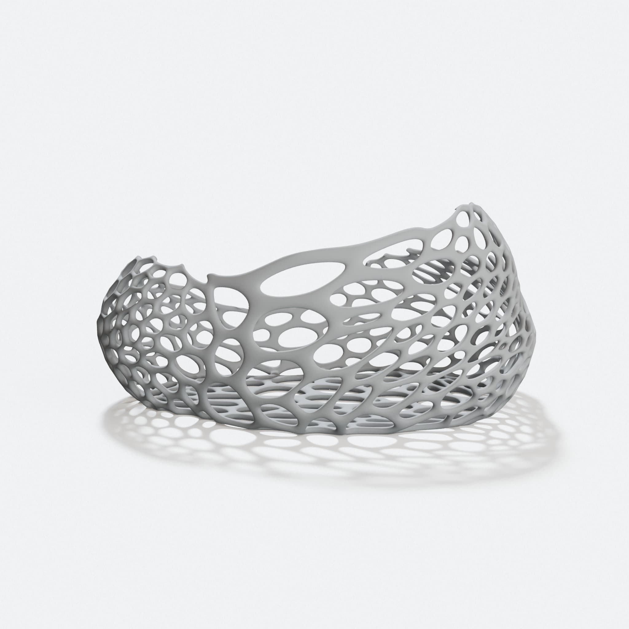 Voronoi Open Pattern Bowl for Home Decor, hero tilt
