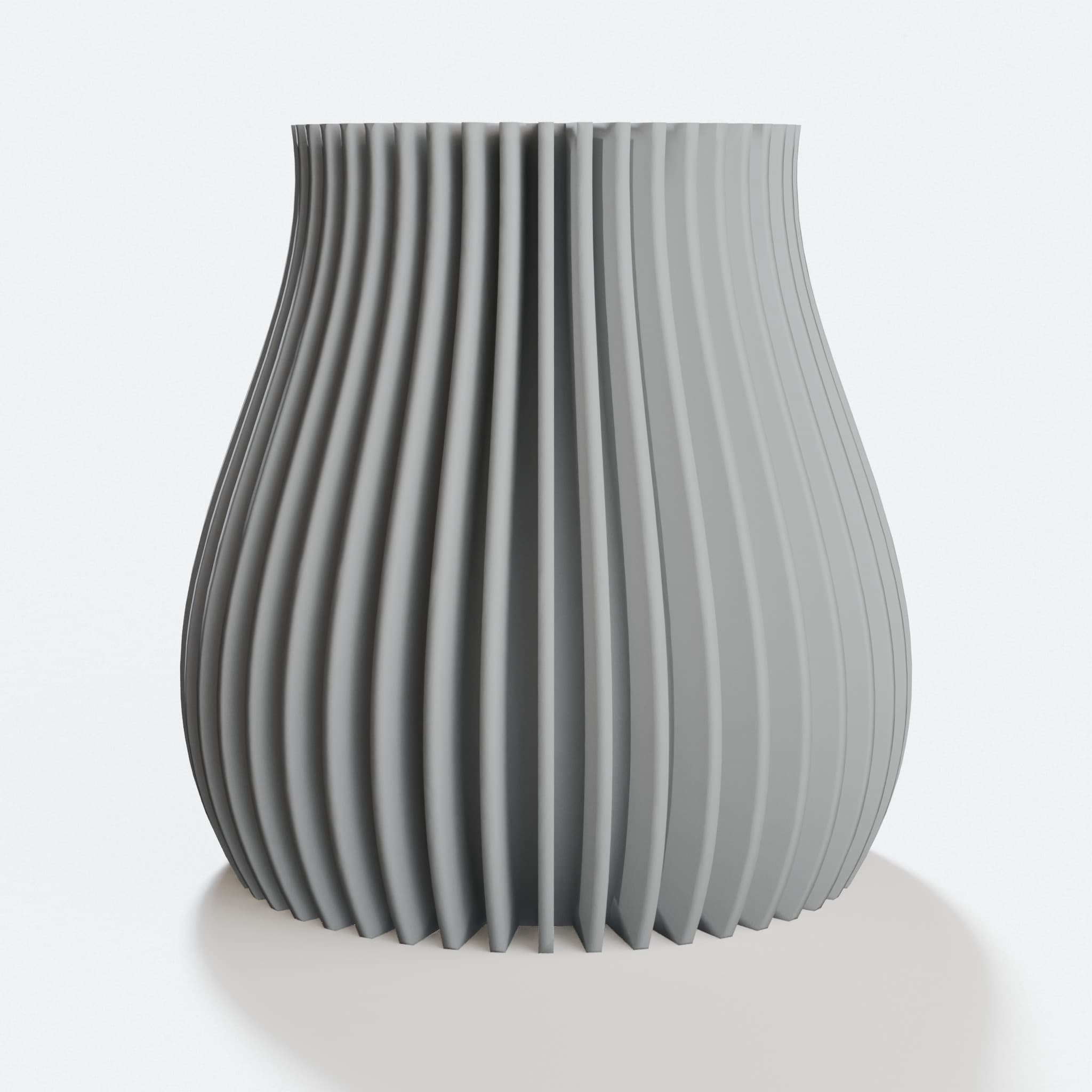 Linear Abstract 3D Printed Vase for Home Decor, hero tilt