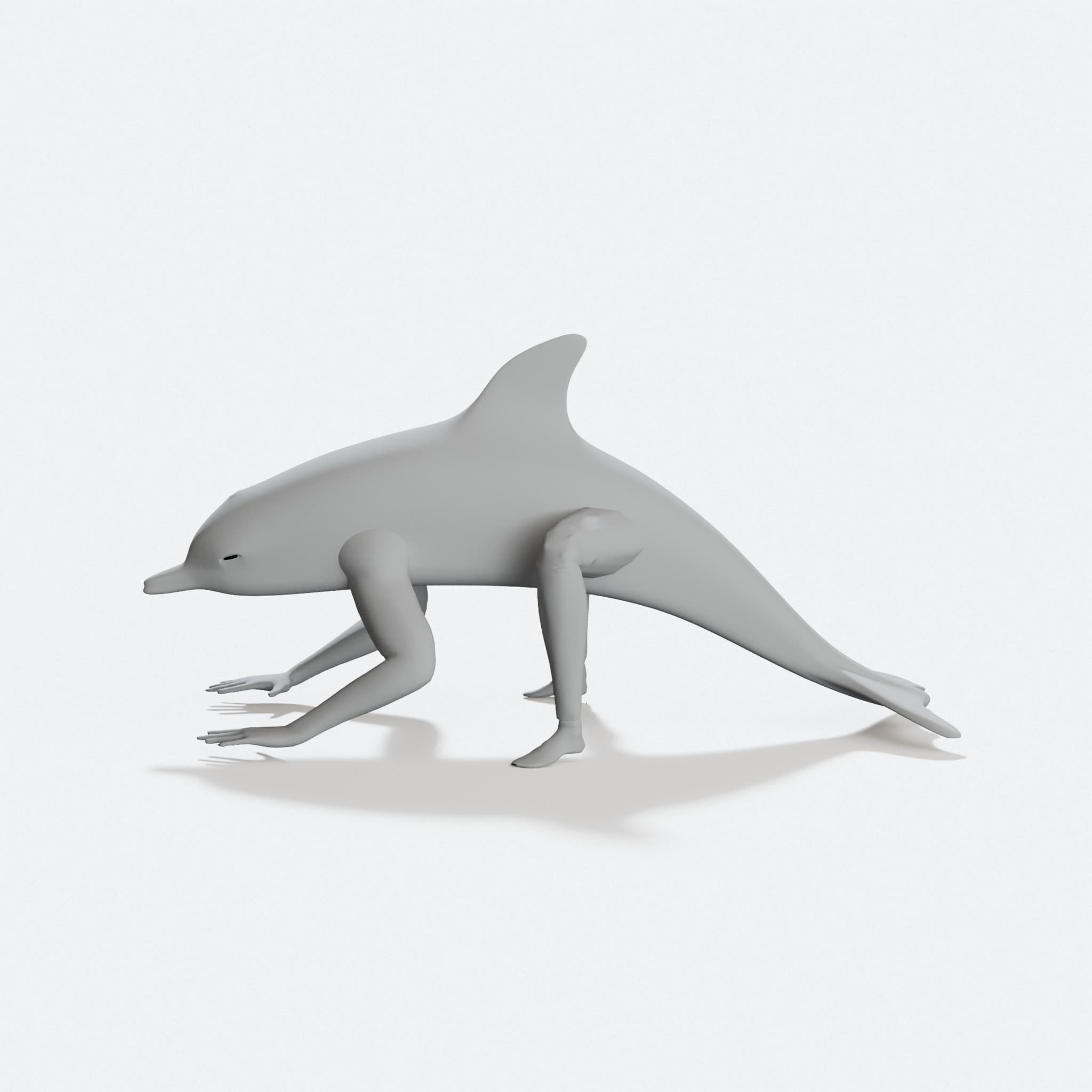Creepin Dolphin W/ Legs, hero tilt
