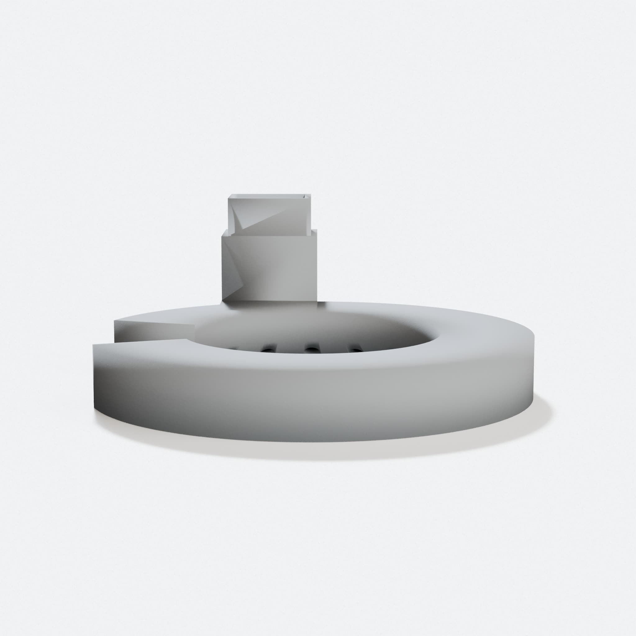 Circular Cooling Duct for MK8 Extruder 3D Printers, hero tilt