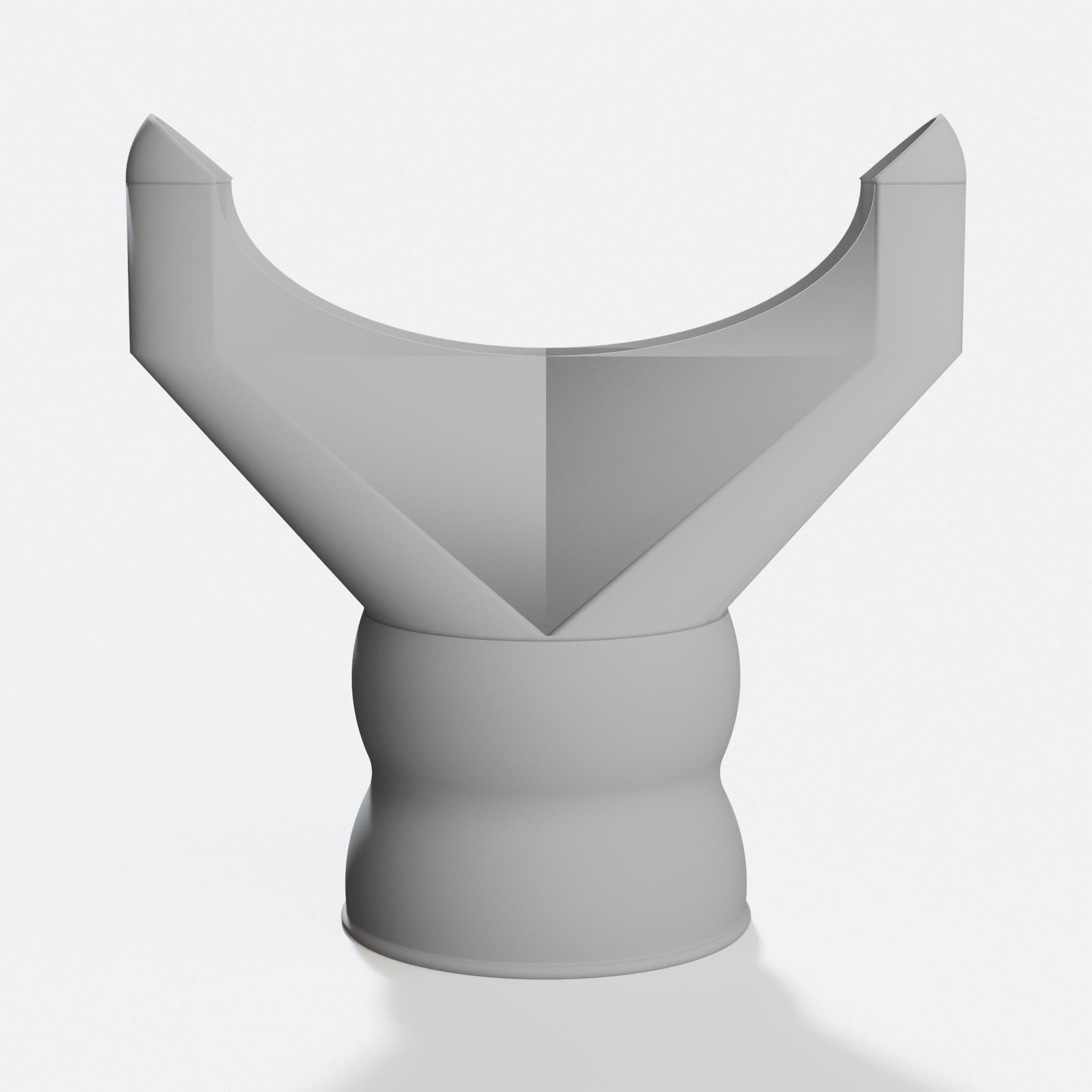 Flexible Hose Flat Funnel for 75mm Dust Collection, hero tilt