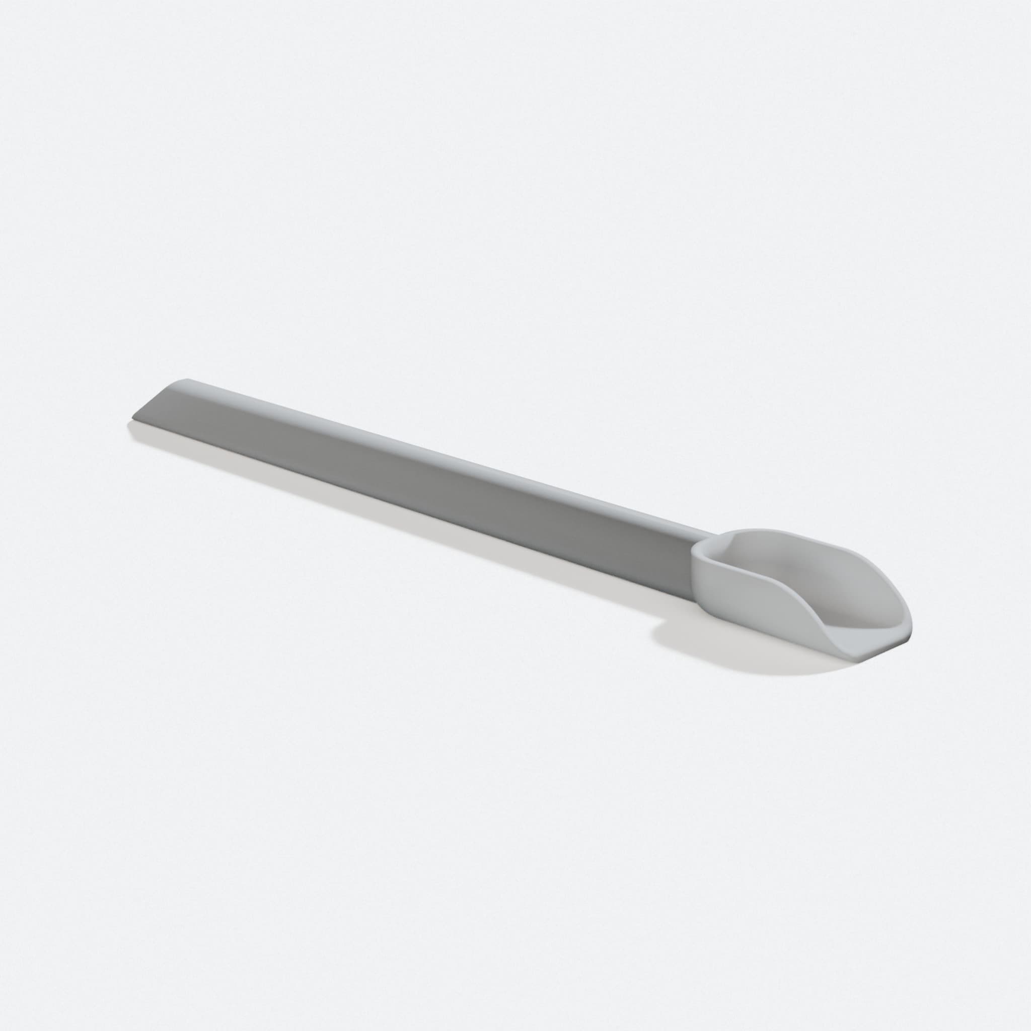 3D Printed Herb Tool Kitchen Scoop, turn three quarter