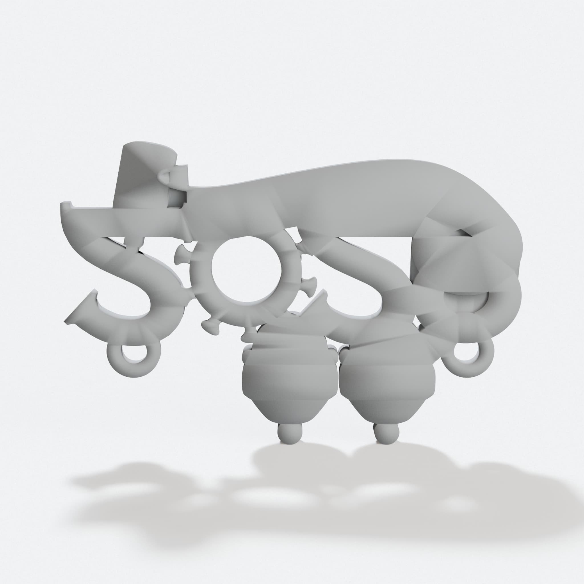 2020 Christmas Ornament - Customizable 3D Printed Decor, hero tilt