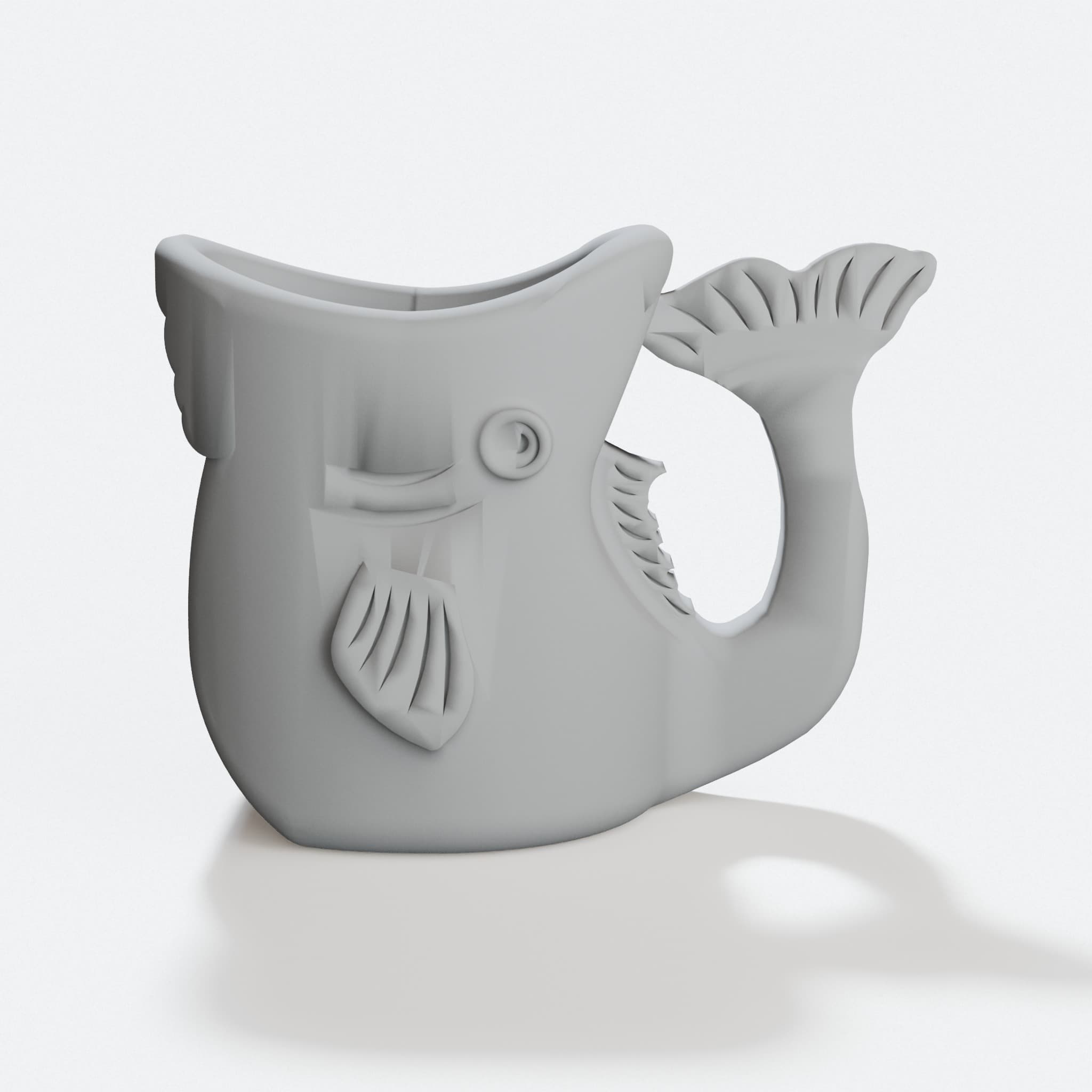 Small Fish Cup 3D Printed Home Decor, hero tilt