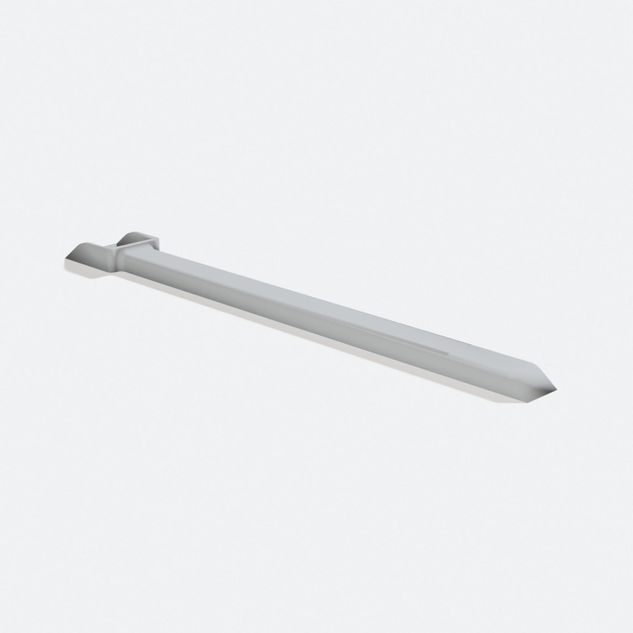 Extended Weed Scoop, 3D Printed Garden Tool, turn three quarter