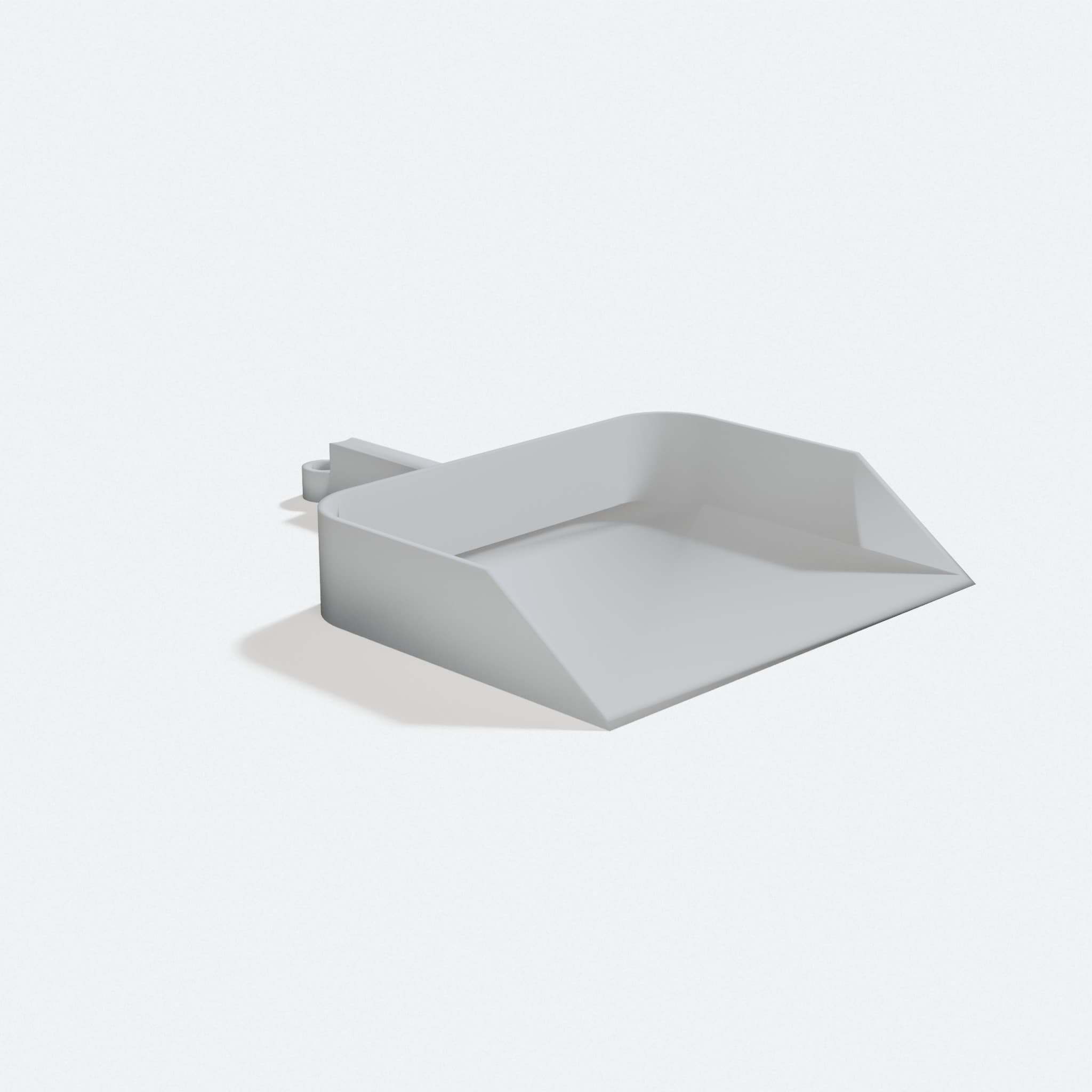 3D Printed Kitchen Shovel for Chopped Ingredients, turn three quarter