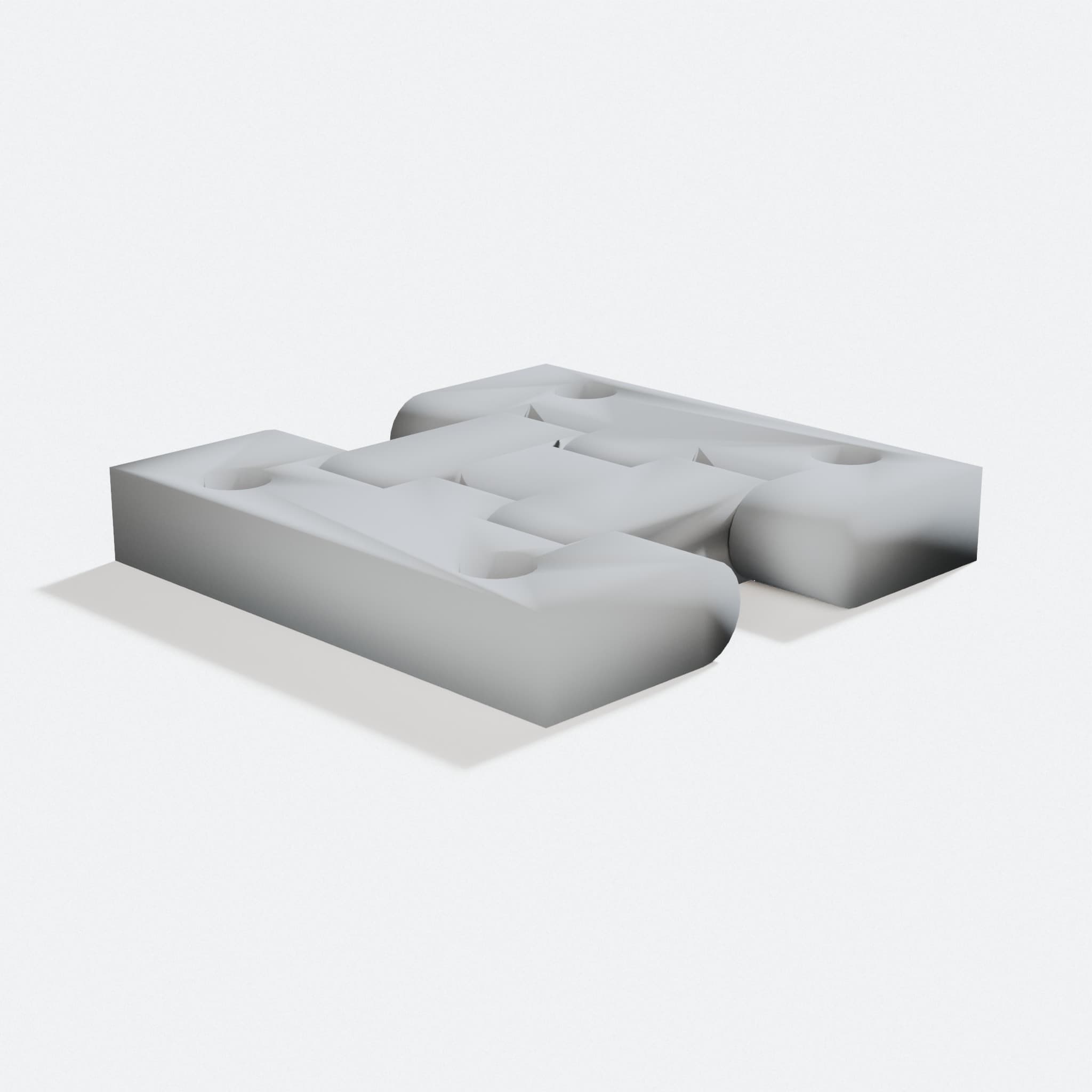 My Hinge 3 for 3D Printed Workshop Tools, turn three quarter