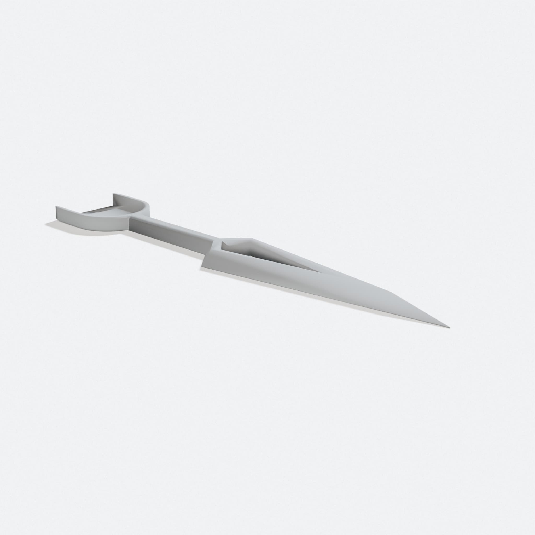 Bowl Buddy Symmetrical 3D Printed Kitchen Scoop, turn three quarter
