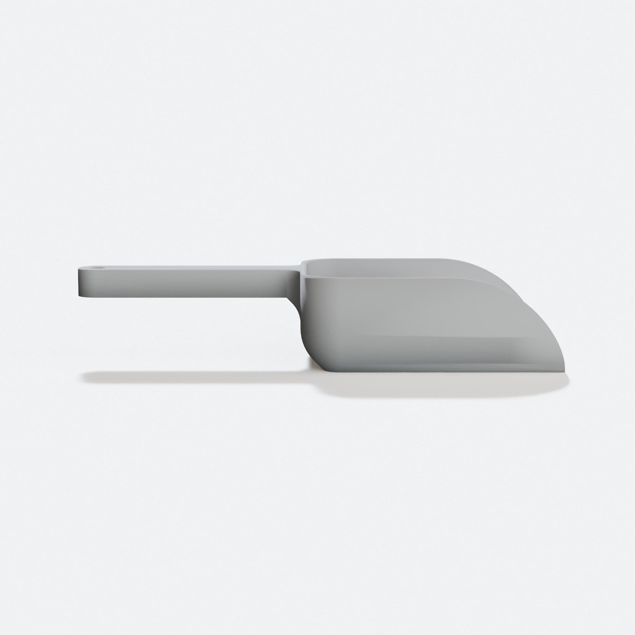 3D Printed Kitchen Scoop, Easy to Print, hero tilt