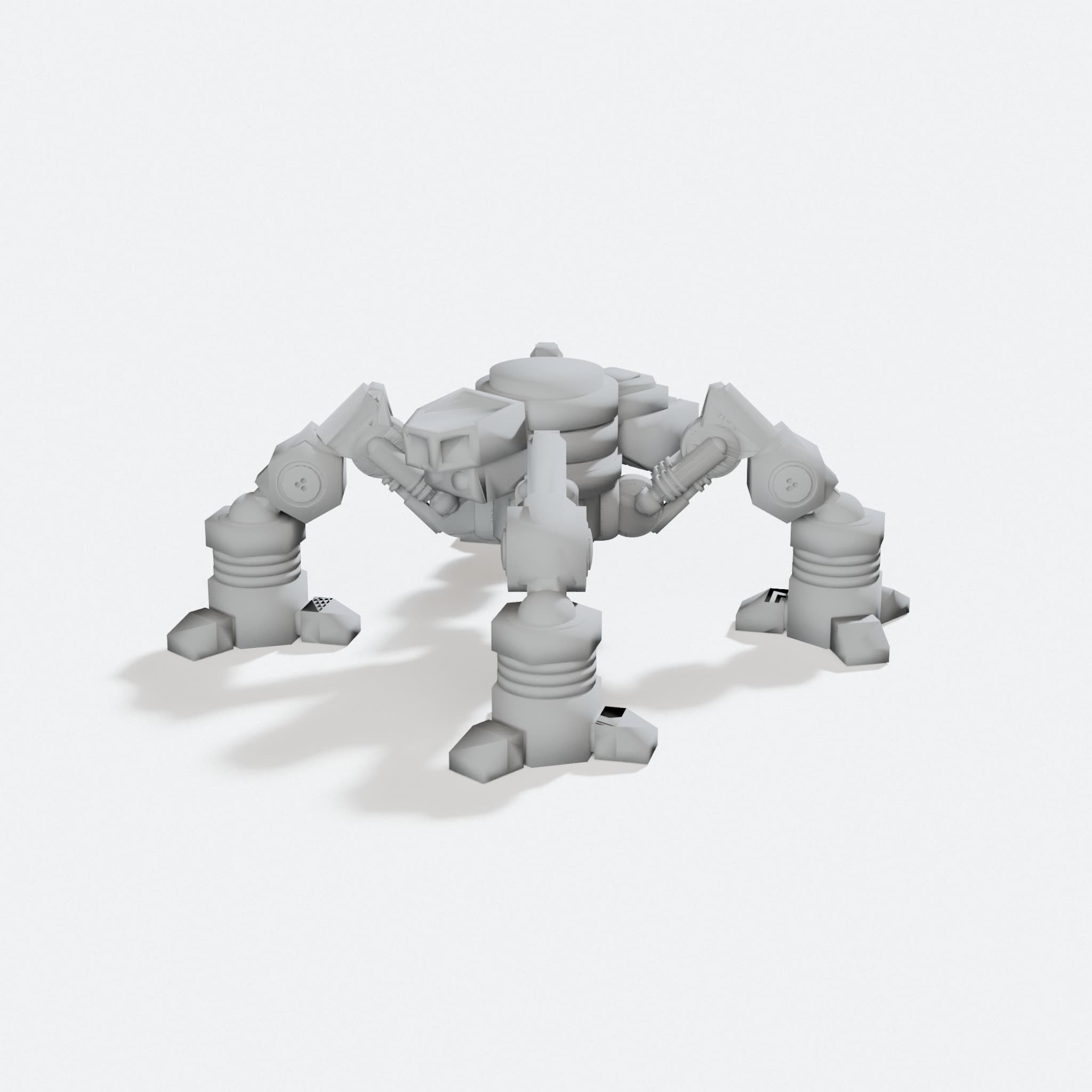 BHI Builder Mechs 6mm Civilian Quad Walkers, turn three quarter