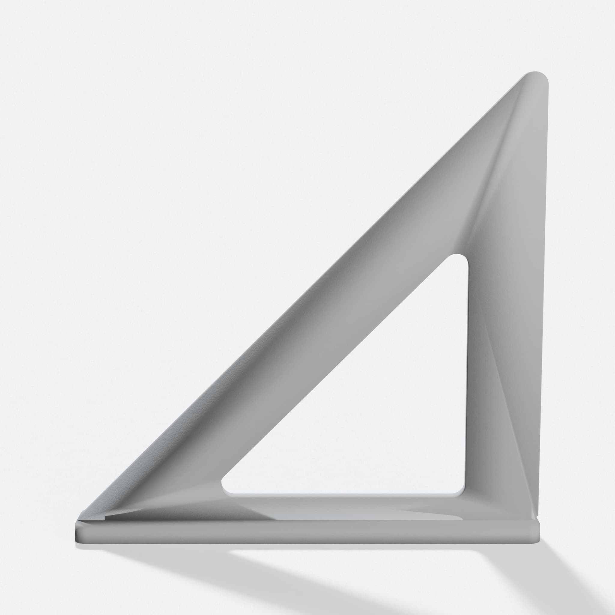 3D Printed Carpenter's Speed Square Workshop Tool, hero tilt