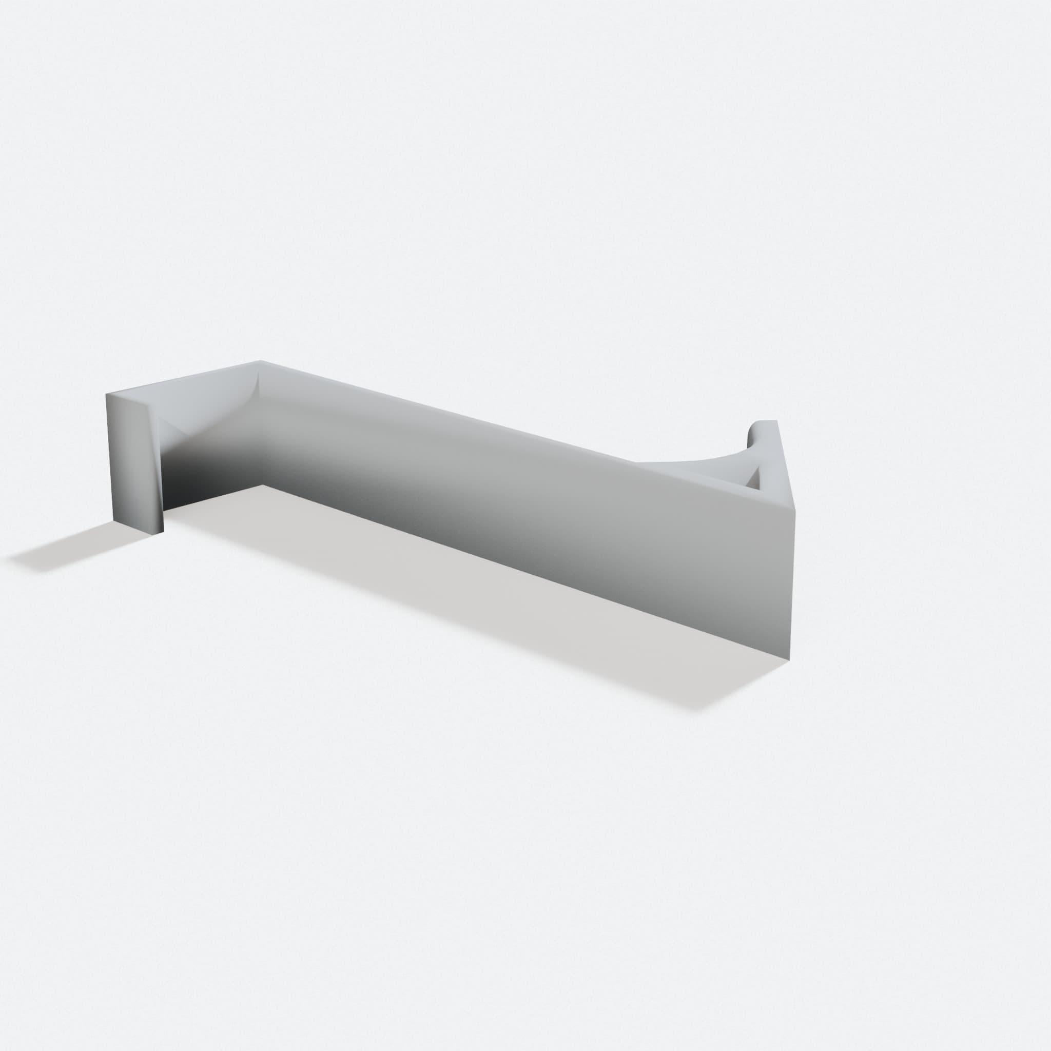 Heavy Duty Coat and Bath Towel Hanger 3D Printed Organizer, turn three quarter