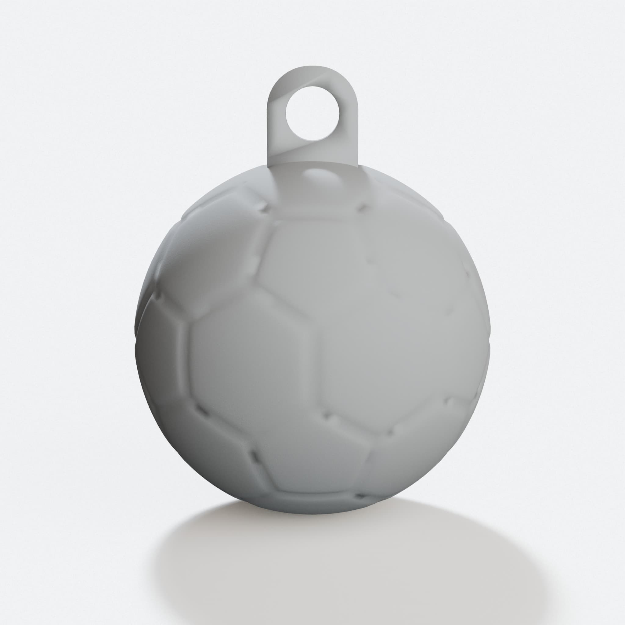 3D Printed Football Keychain Compatible with Ring, hero tilt