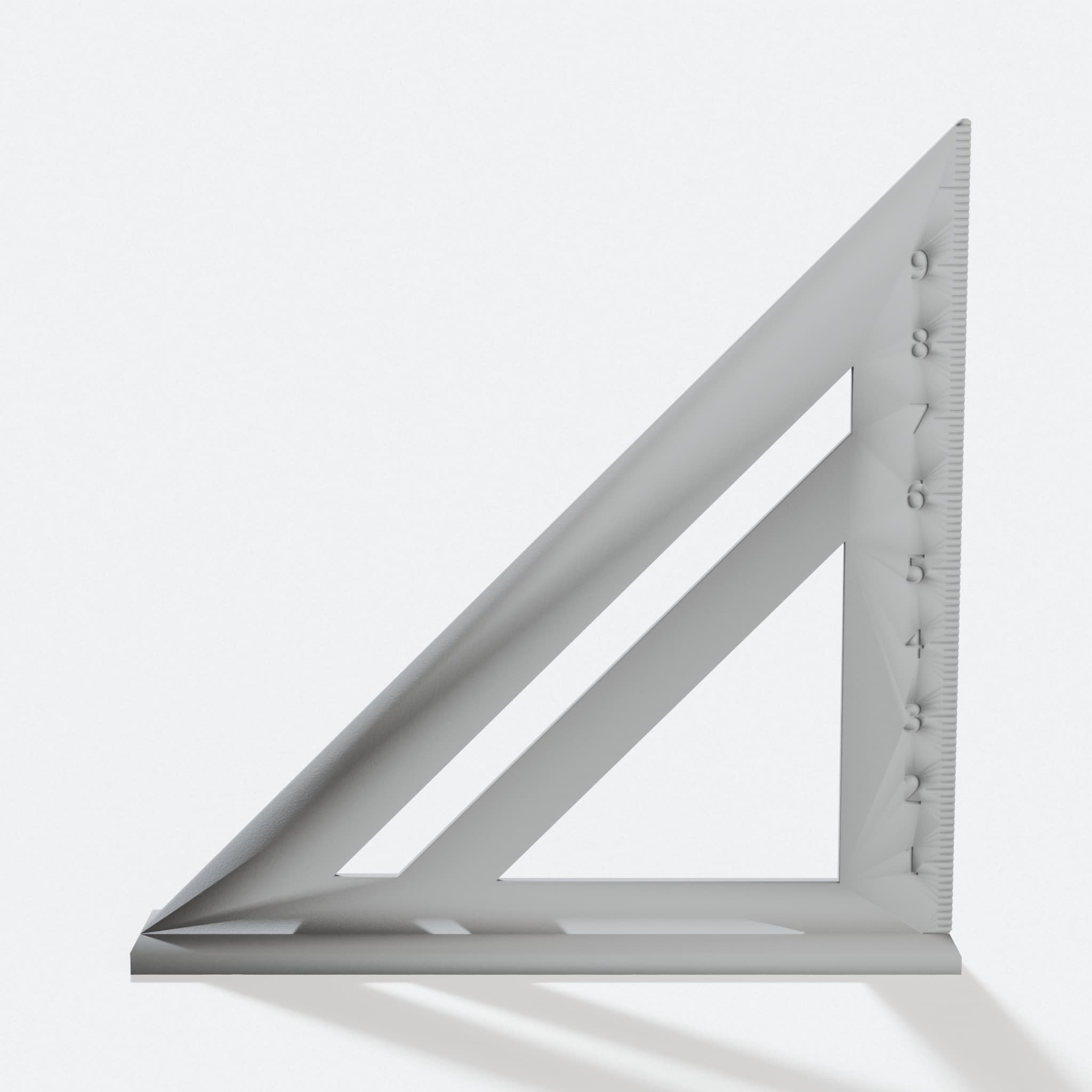 Carpenter's Square 3D-Printed Workshop Tool, hero tilt