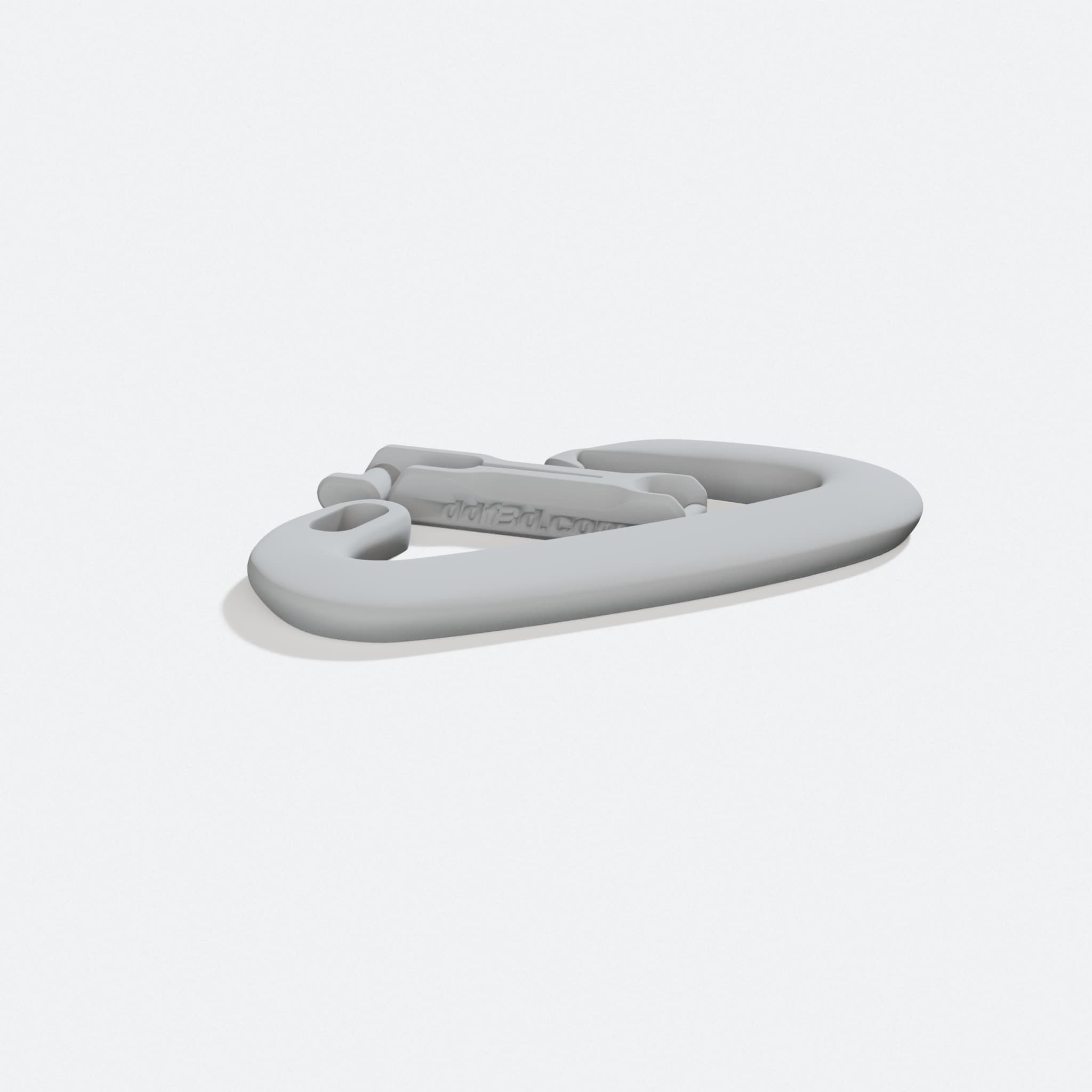High Load Carabiner 3D-Printed Outdoor Gear, turn three quarter