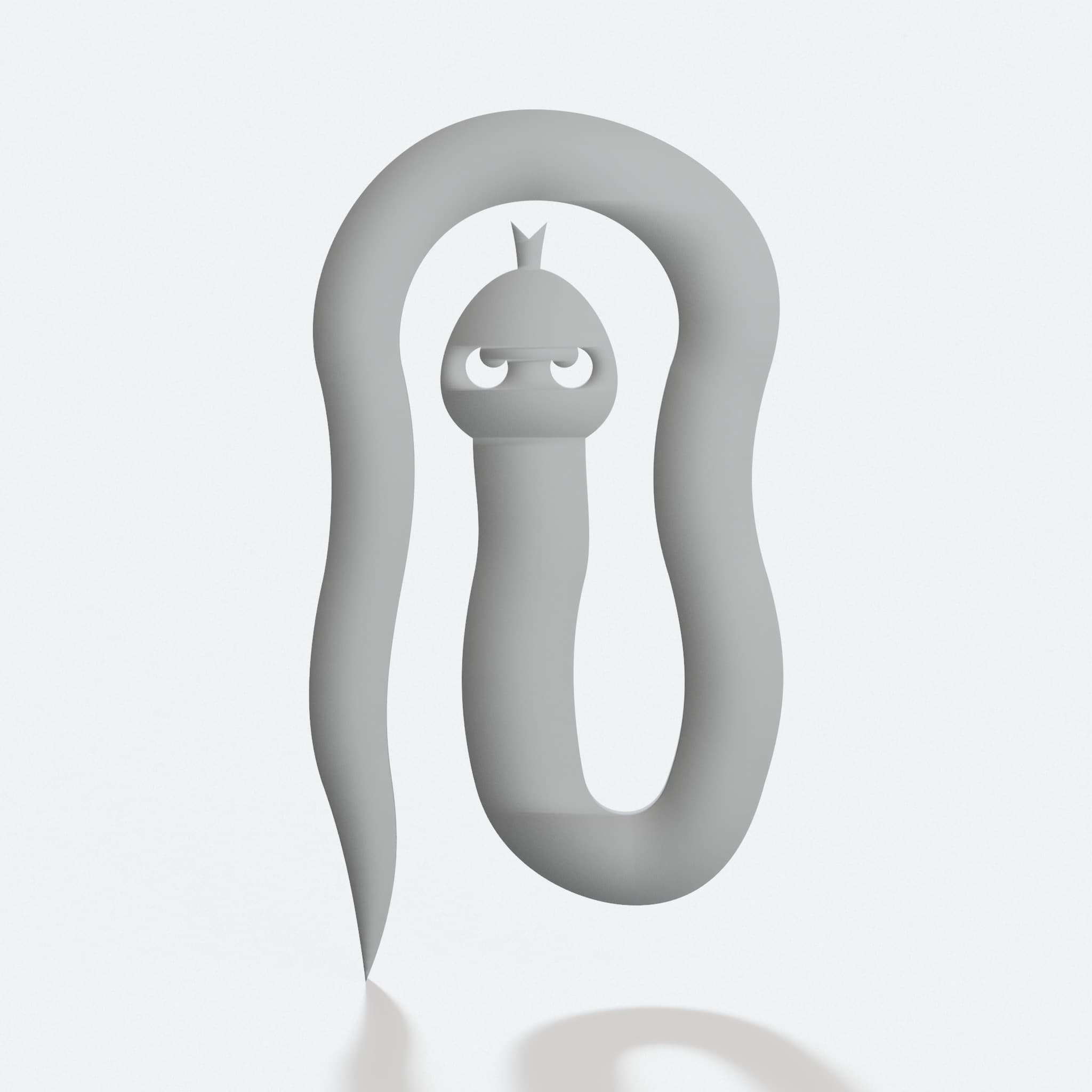 Snake 3D Printed Bookmark for Readers, hero tilt
