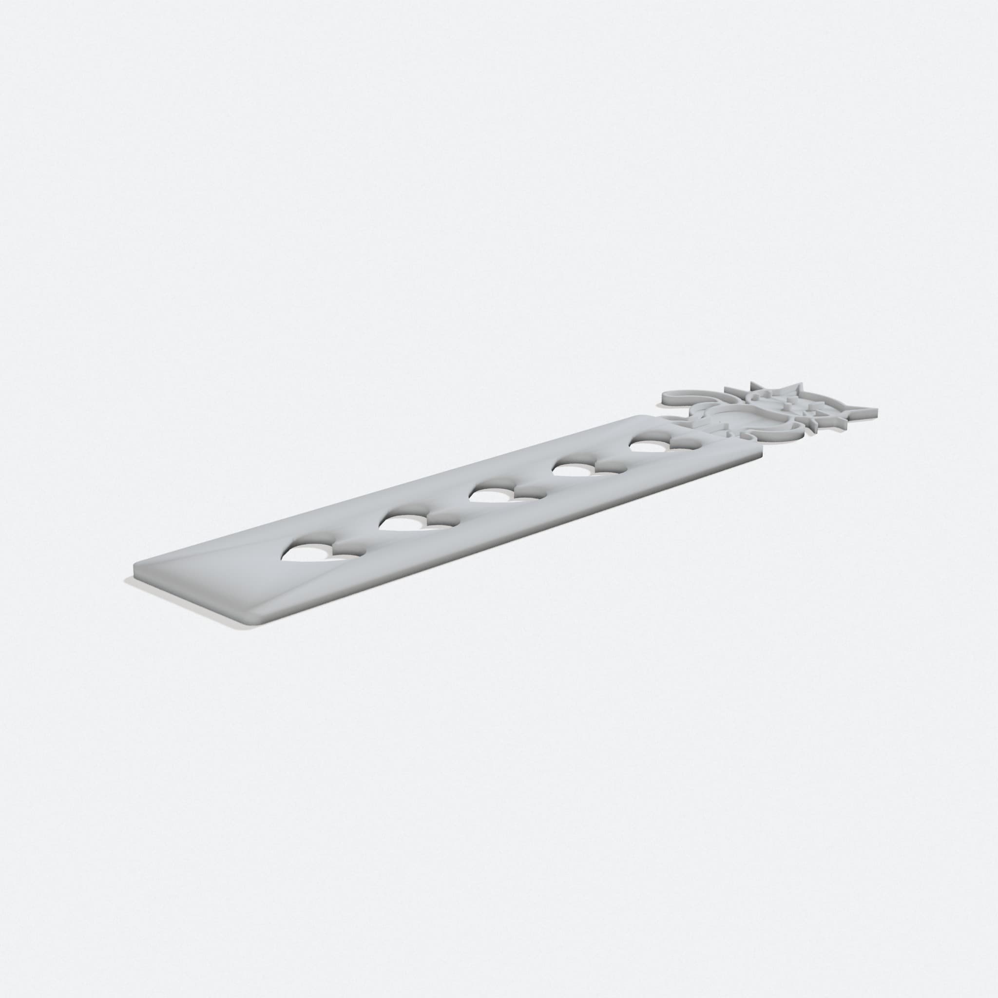 Bookmark Cat 3D-Printed Page Holder, turn three quarter