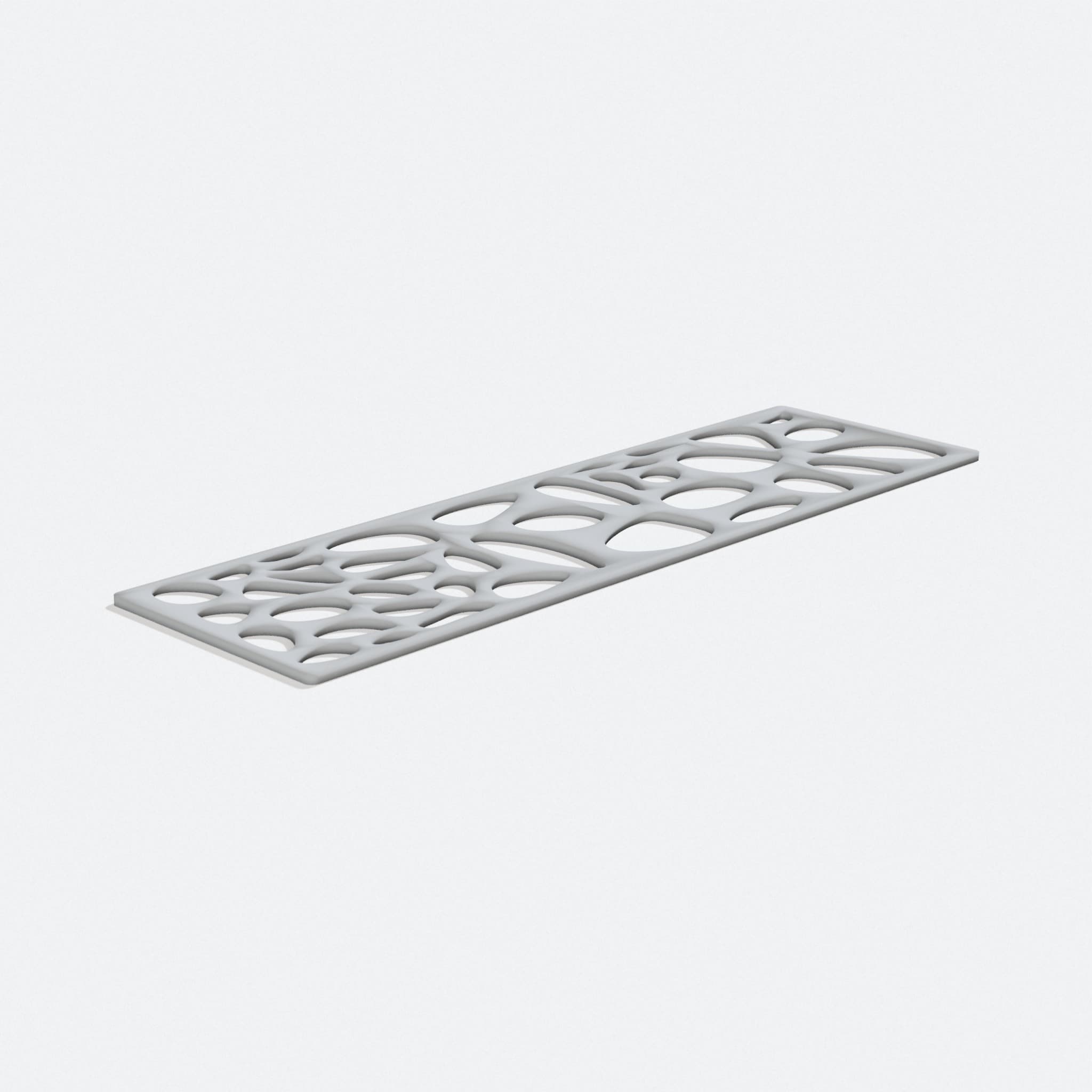 Voronoi Bookmark: 3D Printed Home Decor, turn three quarter